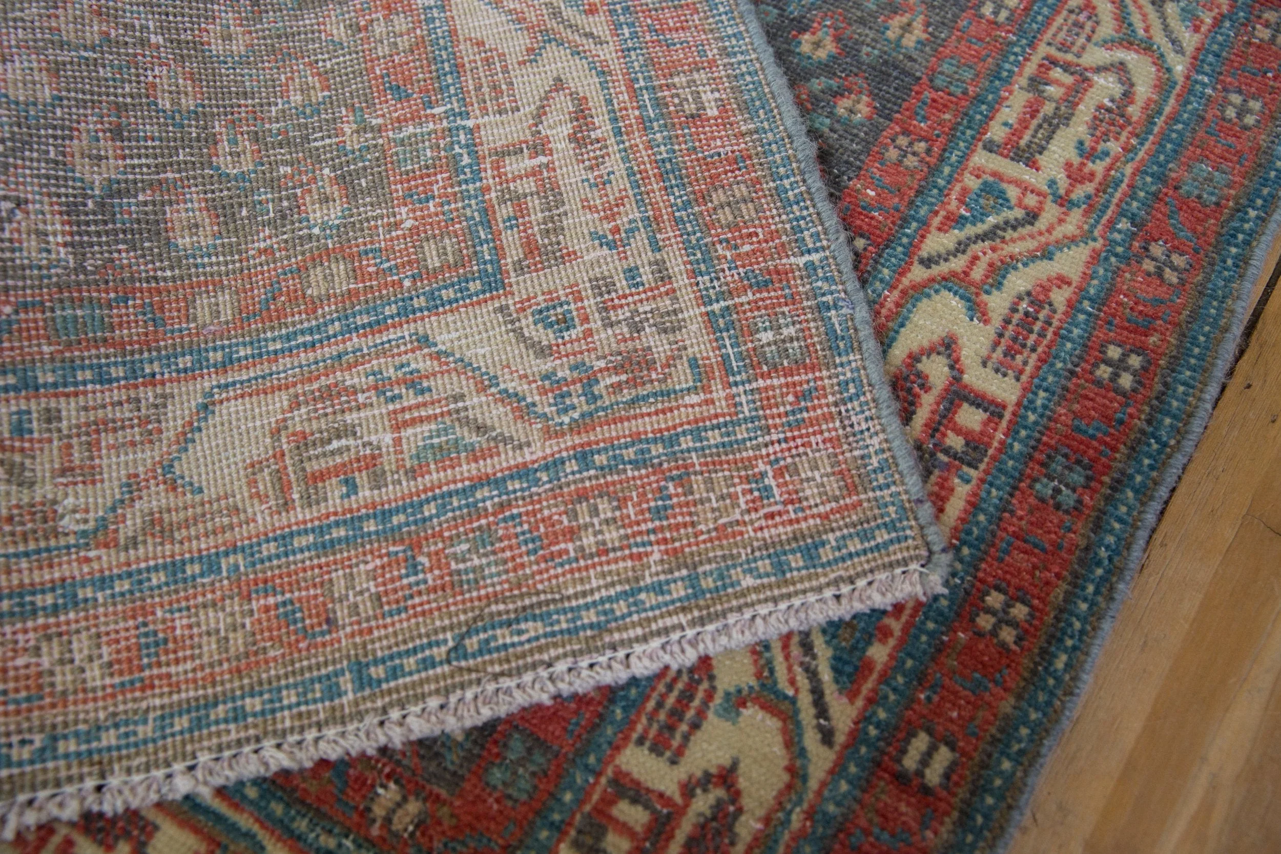3.5x9.5 Vintage Distressed Serbend Rug Runner - Image 10
