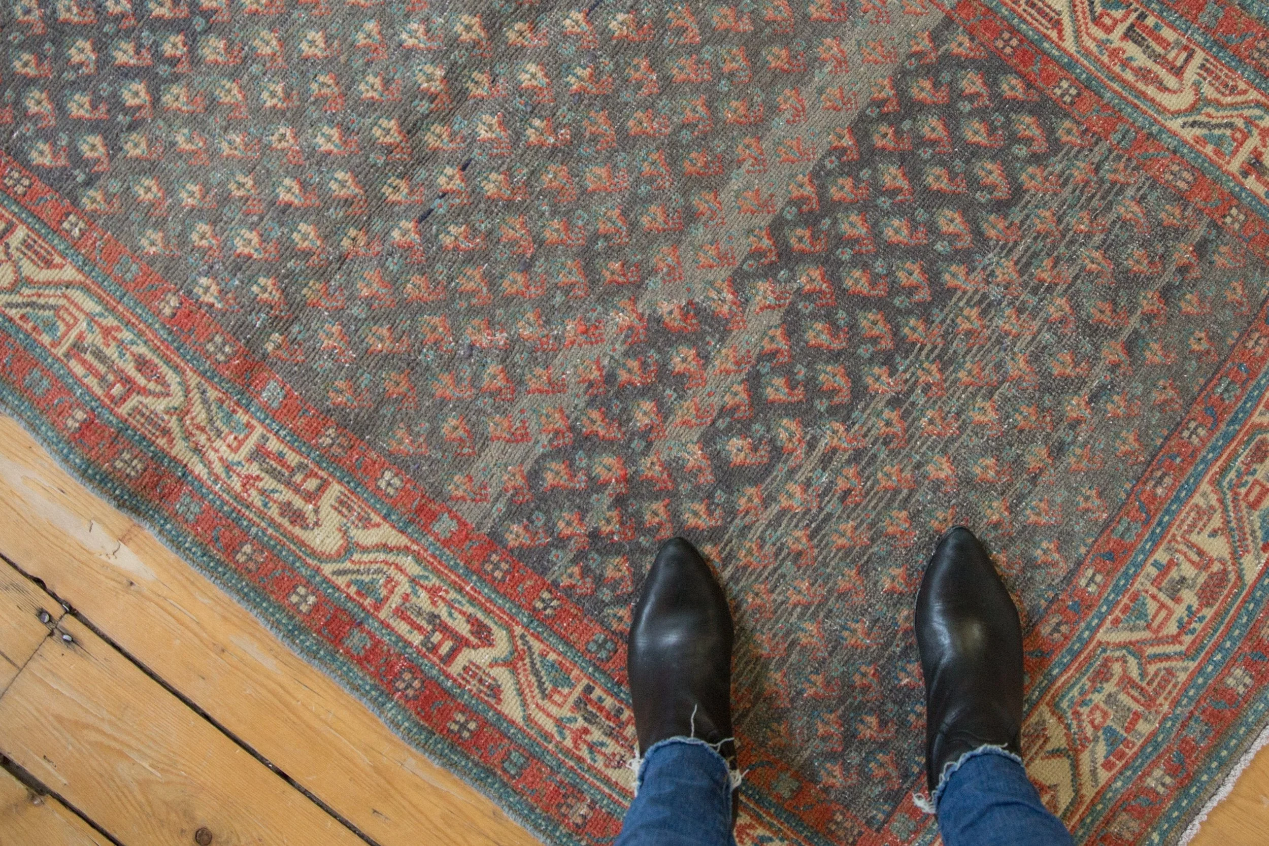 3.5x9.5 Vintage Distressed Serbend Rug Runner - Image 3