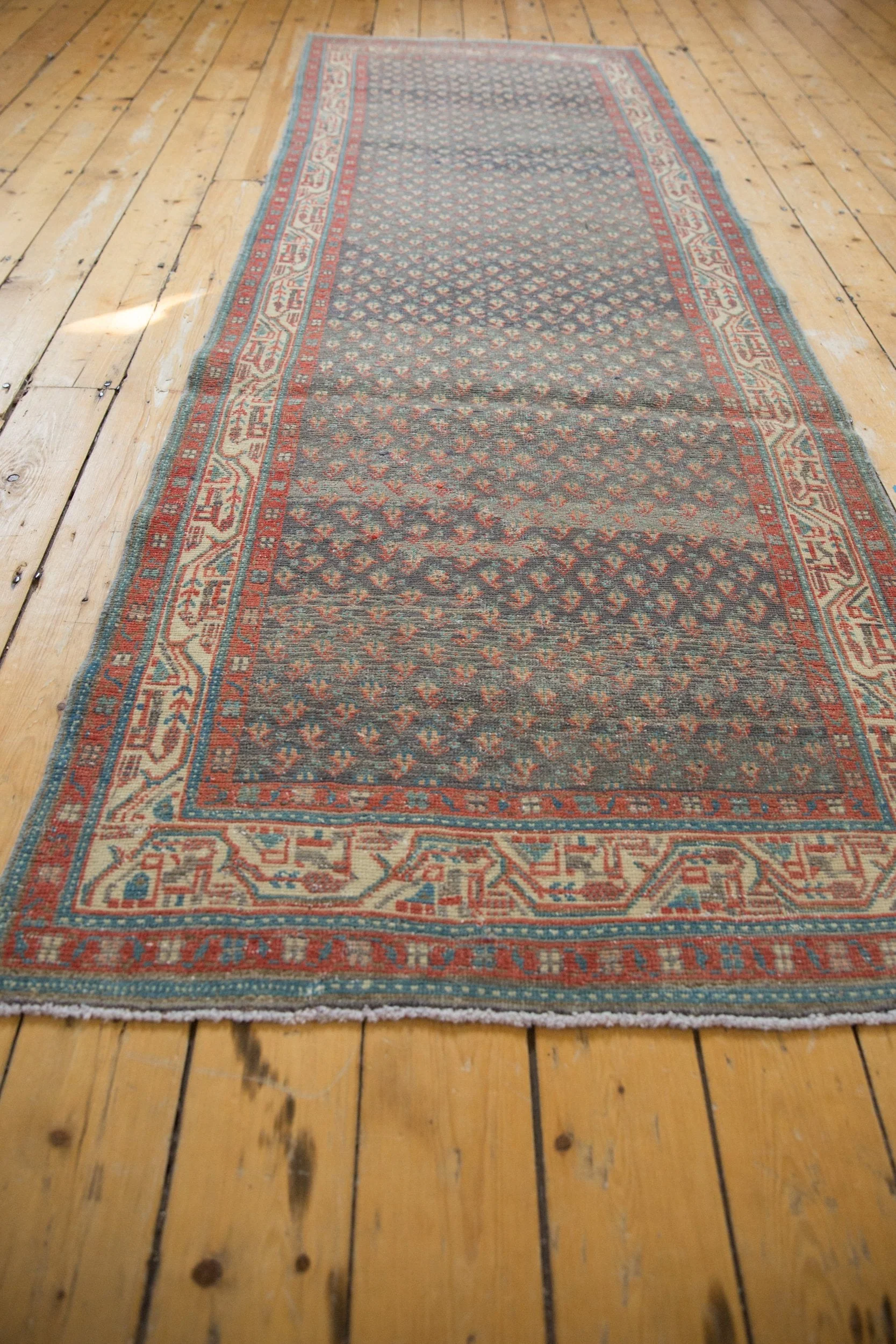3.5x9.5 Vintage Distressed Serbend Rug Runner - Image 4