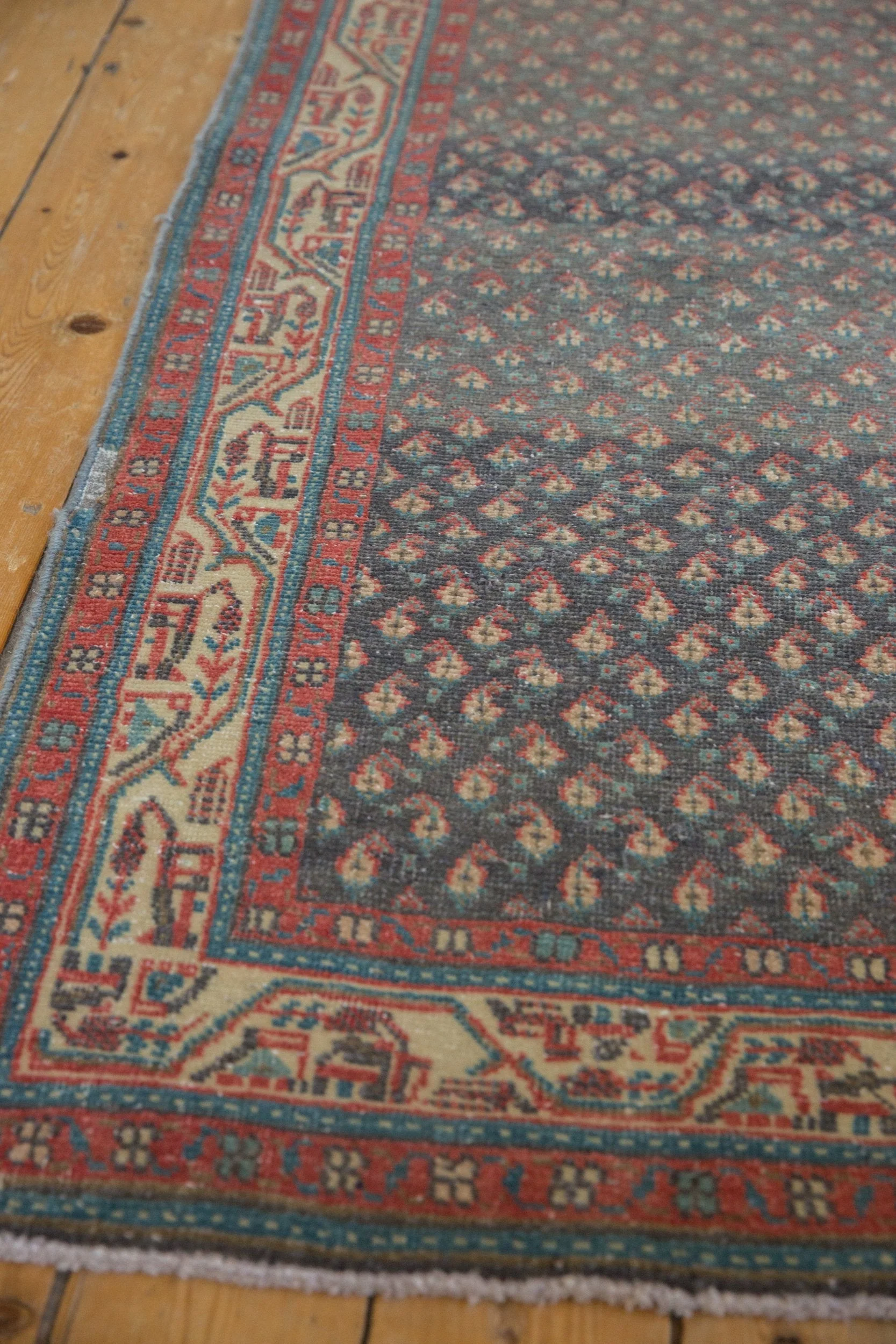 3.5x9.5 Vintage Distressed Serbend Rug Runner - Image 7