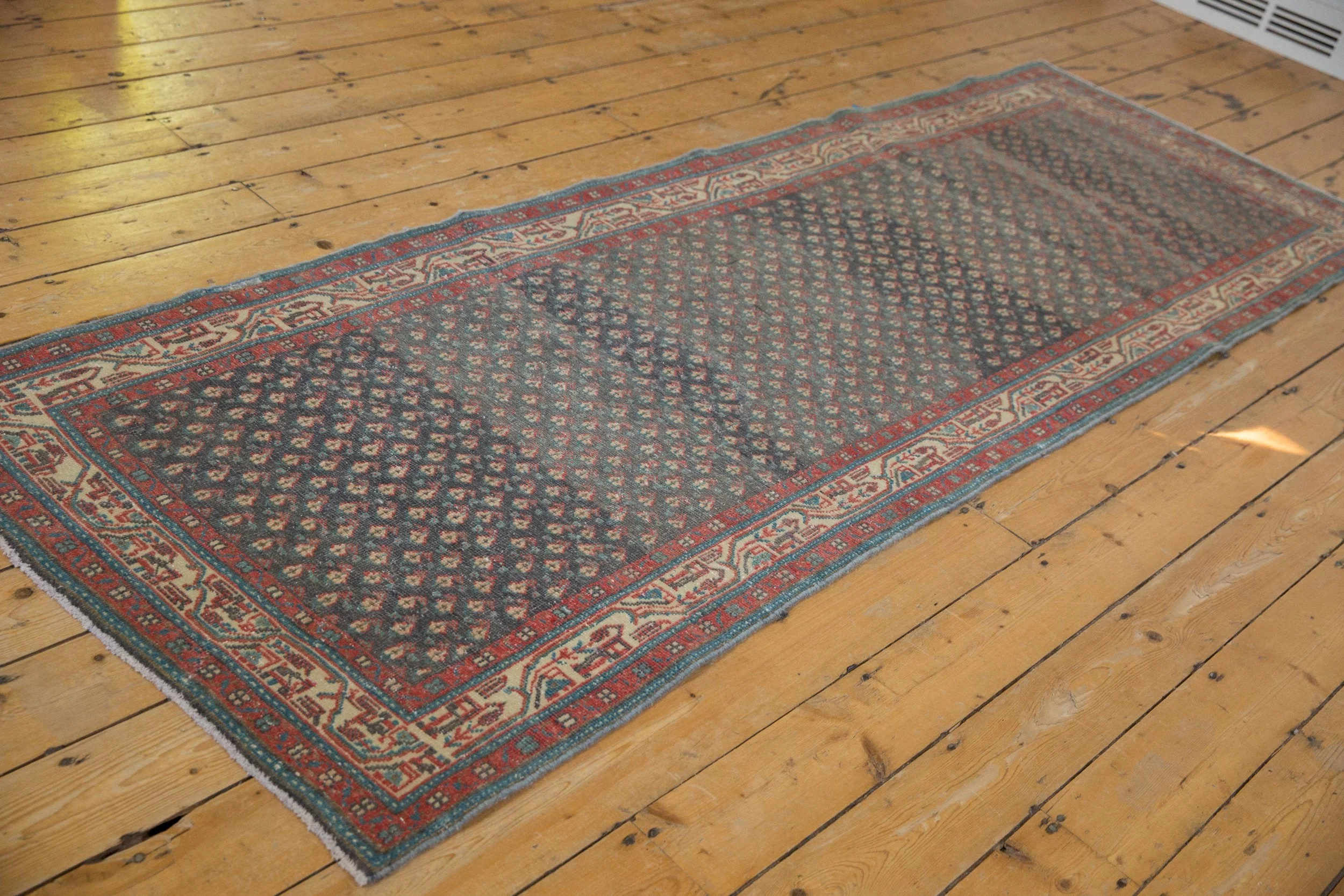 3.5x9.5 Vintage Distressed Serbend Rug Runner - Image 8