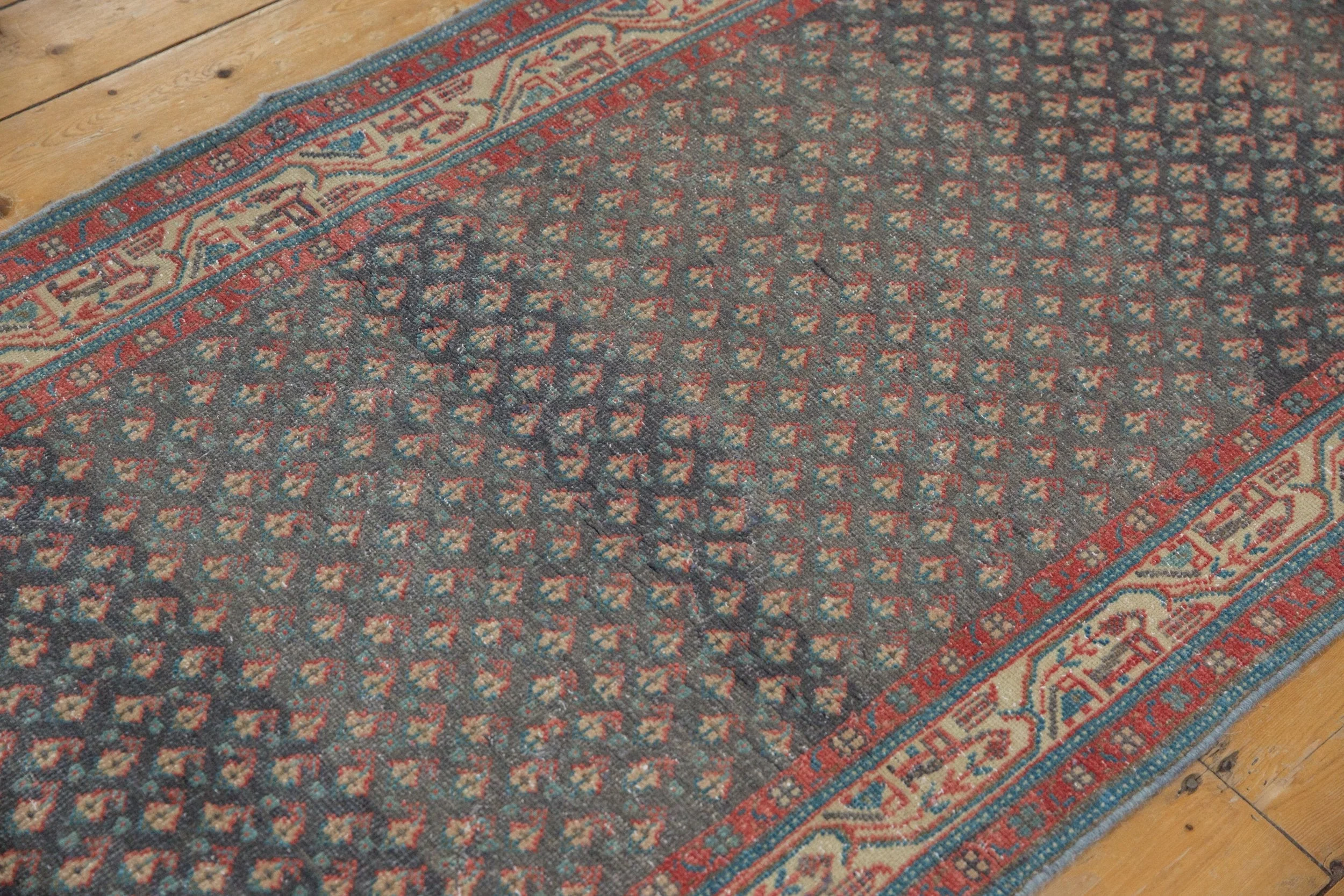 3.5x9.5 Vintage Distressed Serbend Rug Runner - Image 9