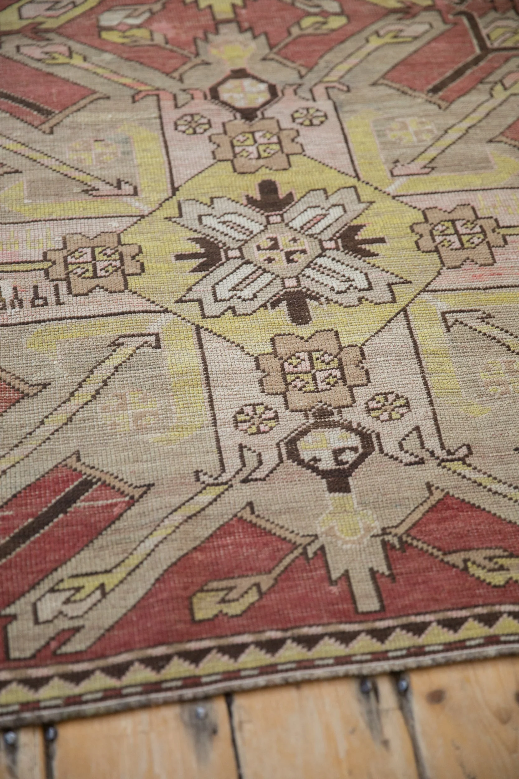 3.5x9 Antique Distressed Kazak Rug Runner - Image 10