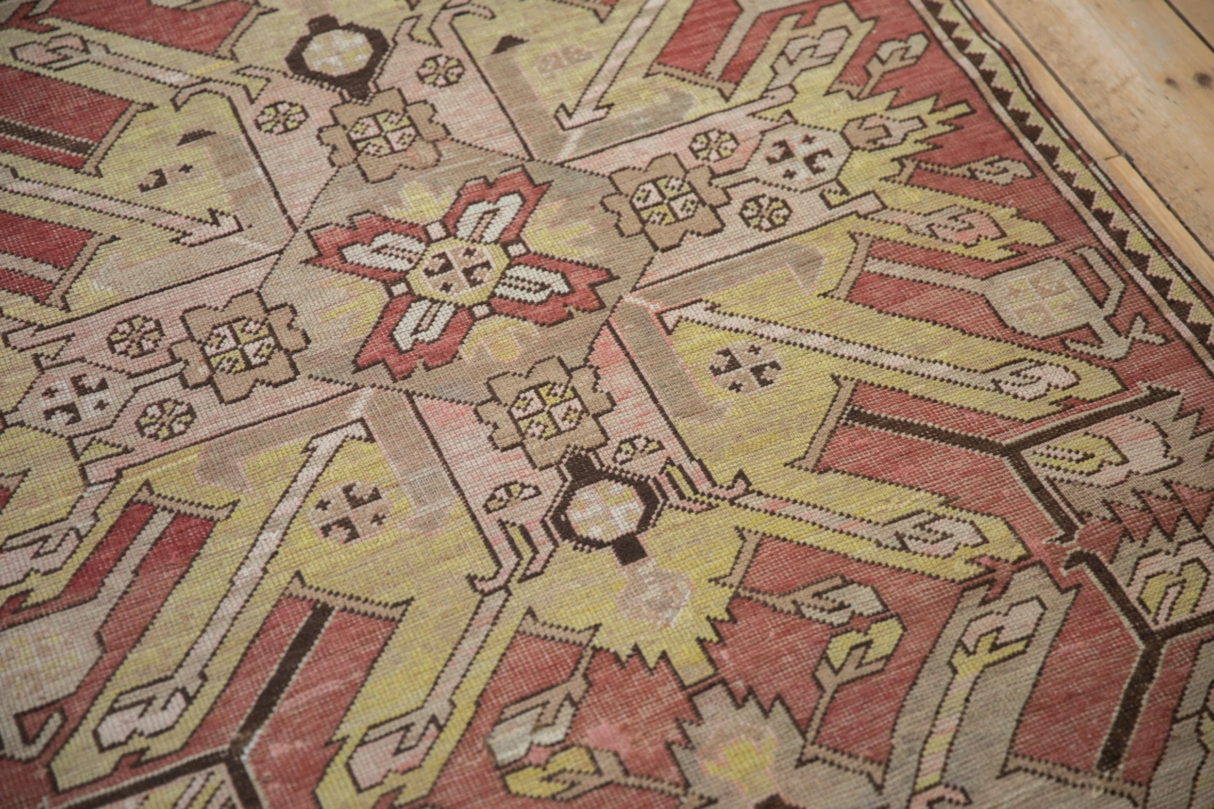 3.5x9 Antique Distressed Kazak Rug Runner - Image 11