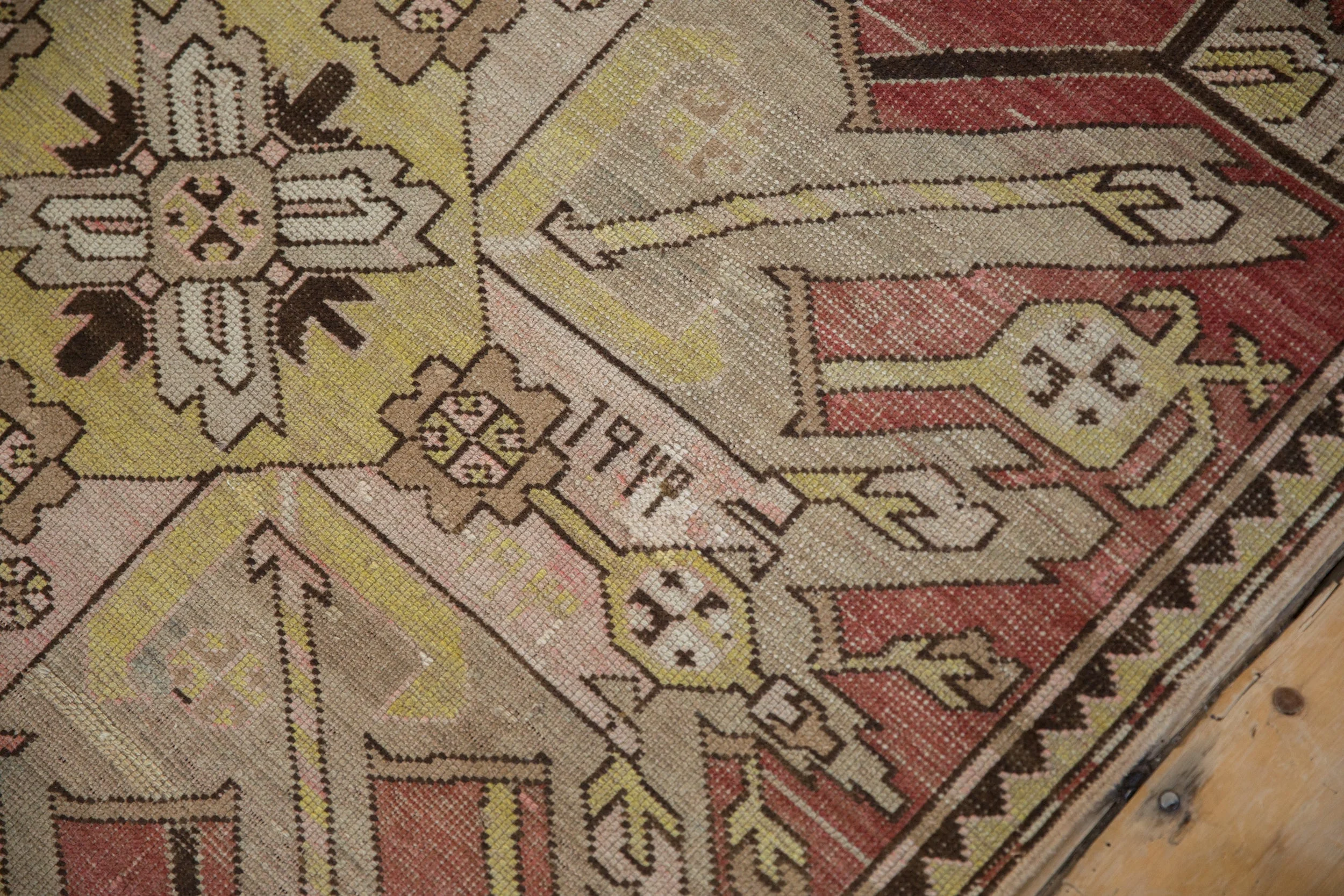 3.5x9 Antique Distressed Kazak Rug Runner - Image 14