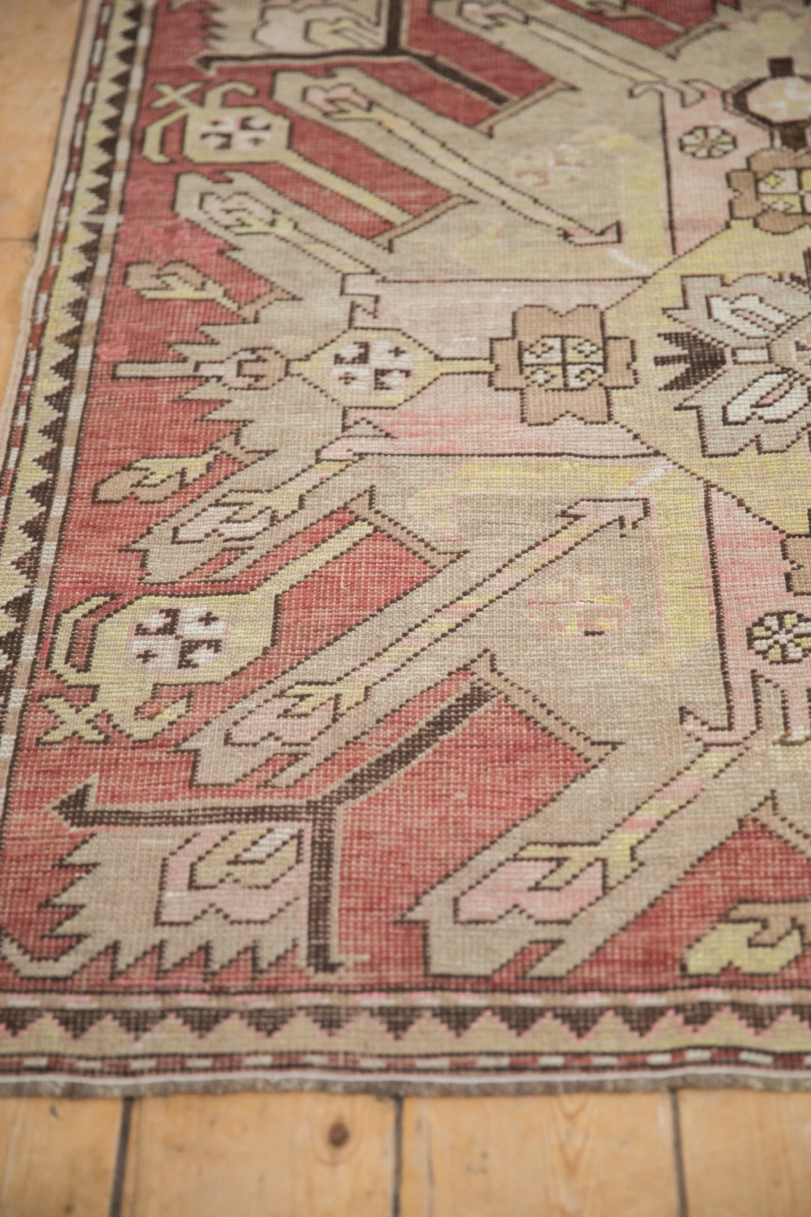 3.5x9 Antique Distressed Kazak Rug Runner - Image 5