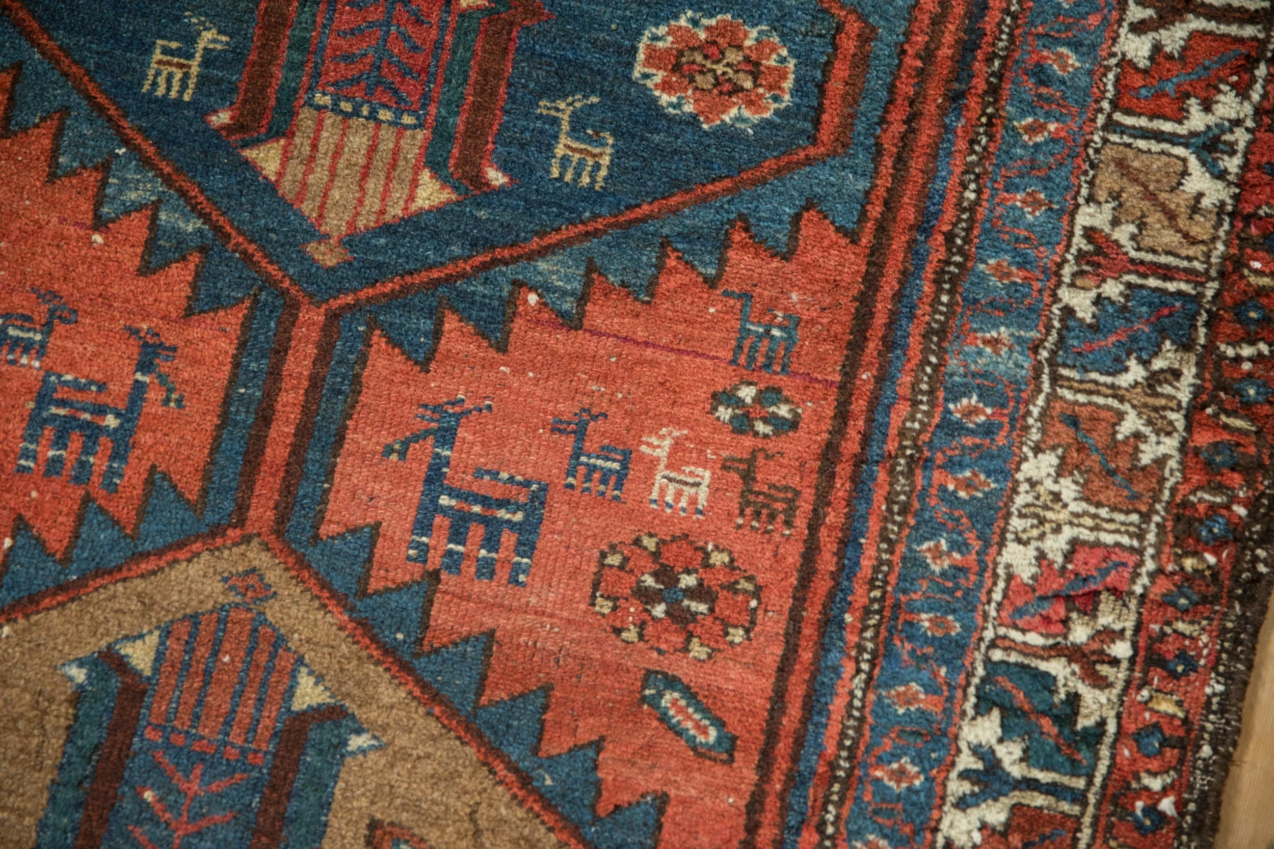 3.5x9 Vintage Kurdish Hamadan Rug Runner - Image 3