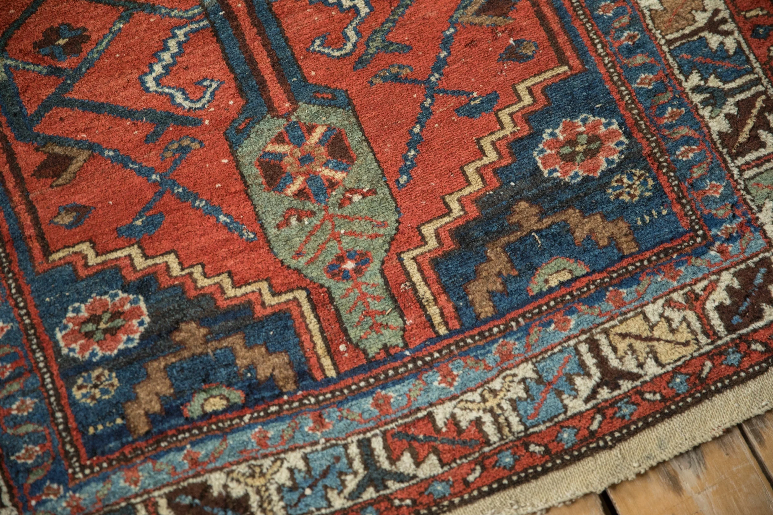 3.5x9 Vintage Kurdish Hamadan Rug Runner - Image 9