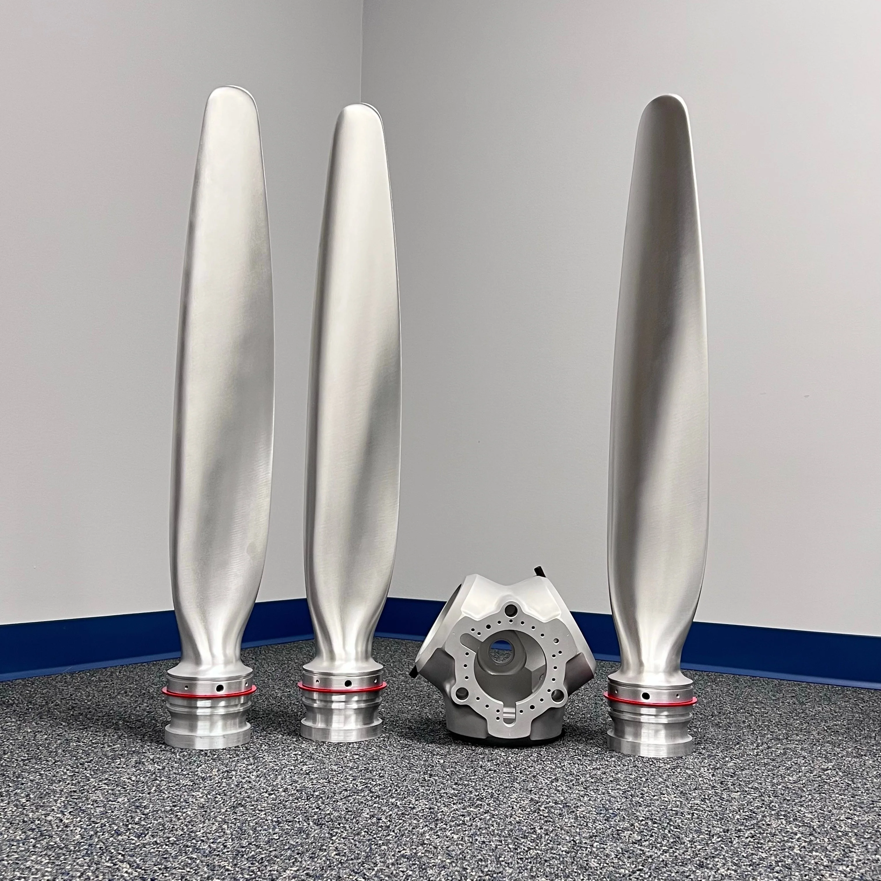 3-Bladed McCauley Cessna 76" Brushed Aluminum Airplane Propeller Wall Display - Image 13
