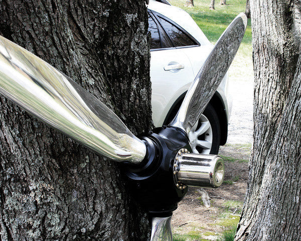 3-Bladed McCauley Mirror High Polished Airplane Propeller Wall Sculpture - Image 3