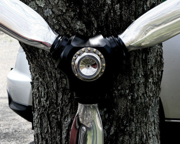 3-Bladed McCauley Mirror High Polished Airplane Propeller Wall Sculpture - Image 4