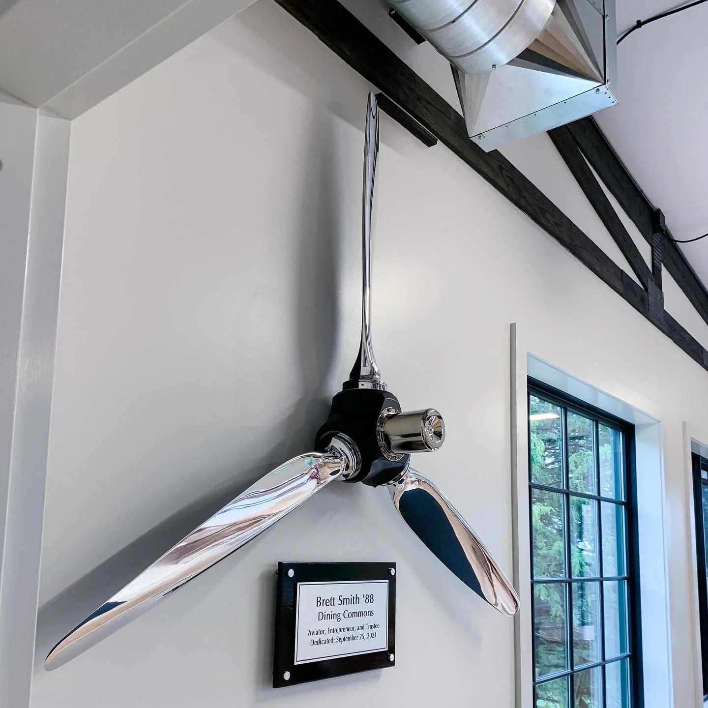 3-Bladed McCauley Mirror High Polished Airplane Propeller Wall Sculpture - Image 5
