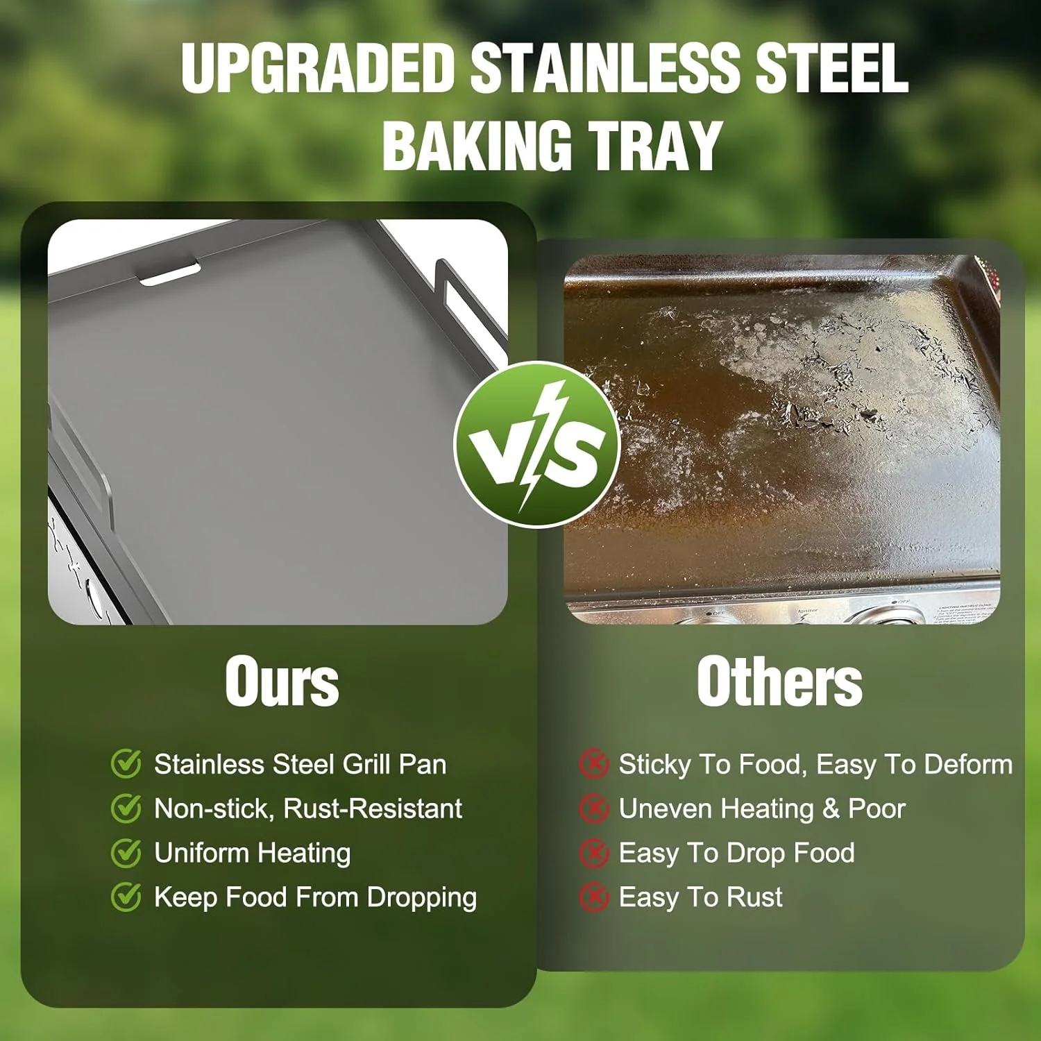 3 Burners Portable Propane Griddle，25 inch Stainless Steel Gas Grill，24,000 BTU Table Top Grill TG0130C - Image 17