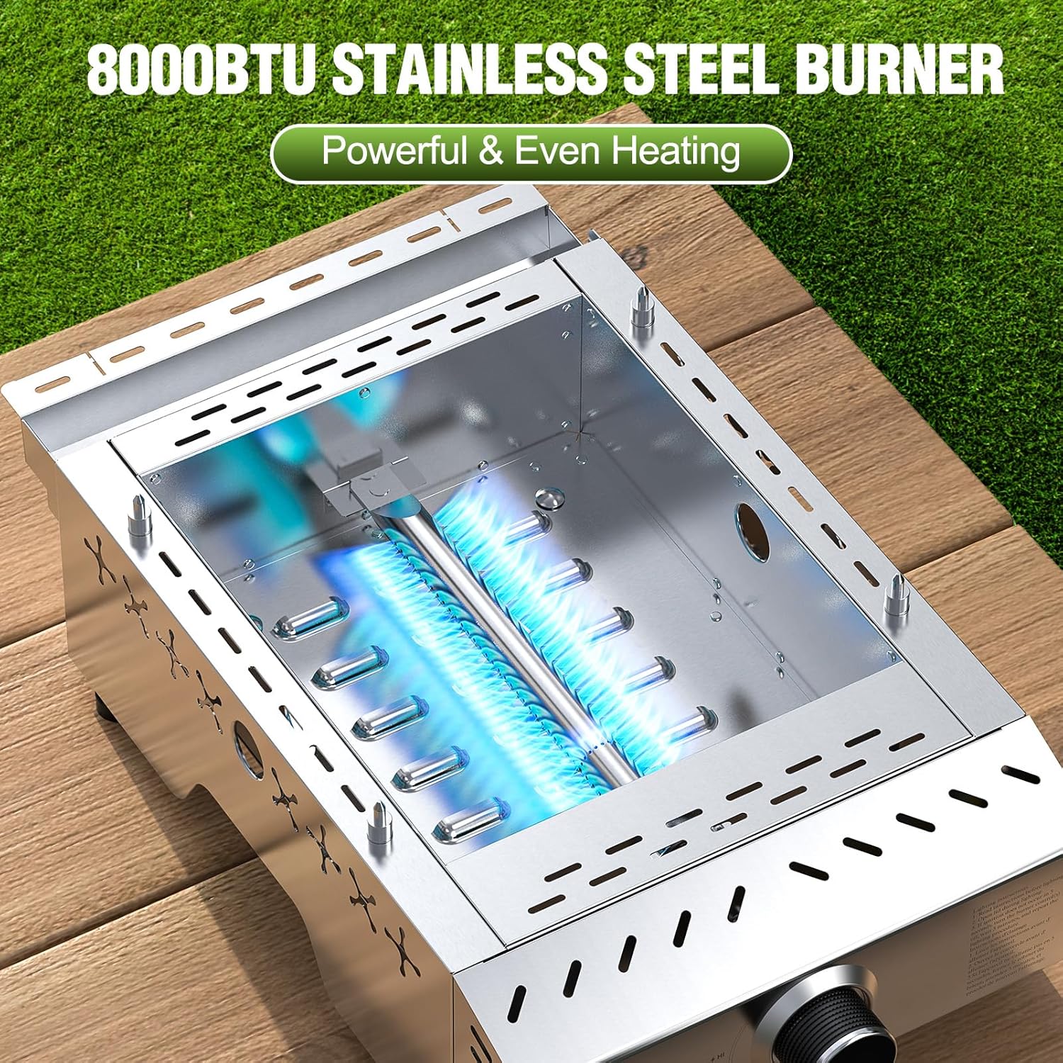 3 Burners Portable Propane Griddle，25 inch Stainless Steel Gas Grill，24,000 BTU Table Top Grill TG0130C - Image 18