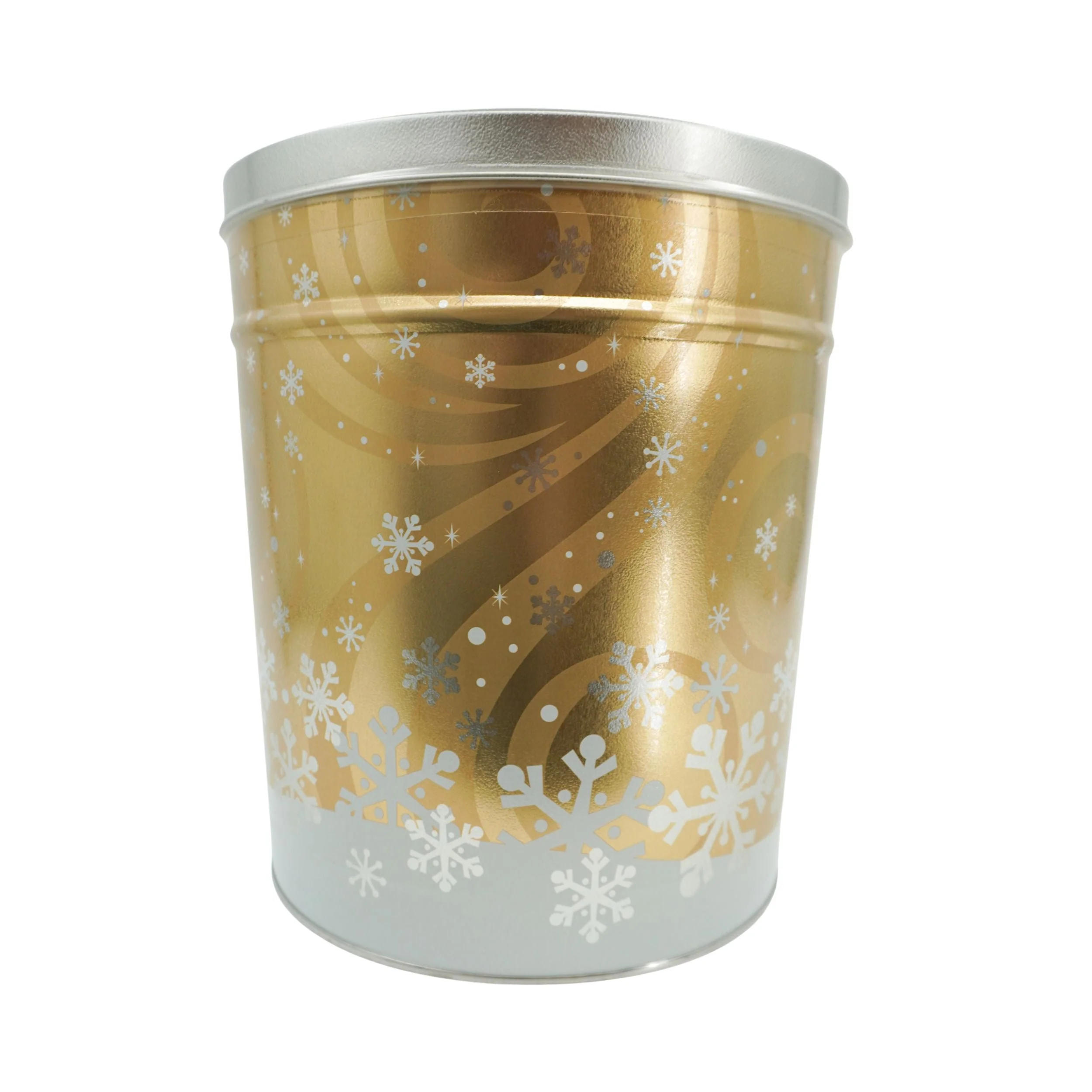 3 Flavor Popcorn Tin | Kettle, Cheddar & Caramel | Gold Dust Kettle Corn - Image 2