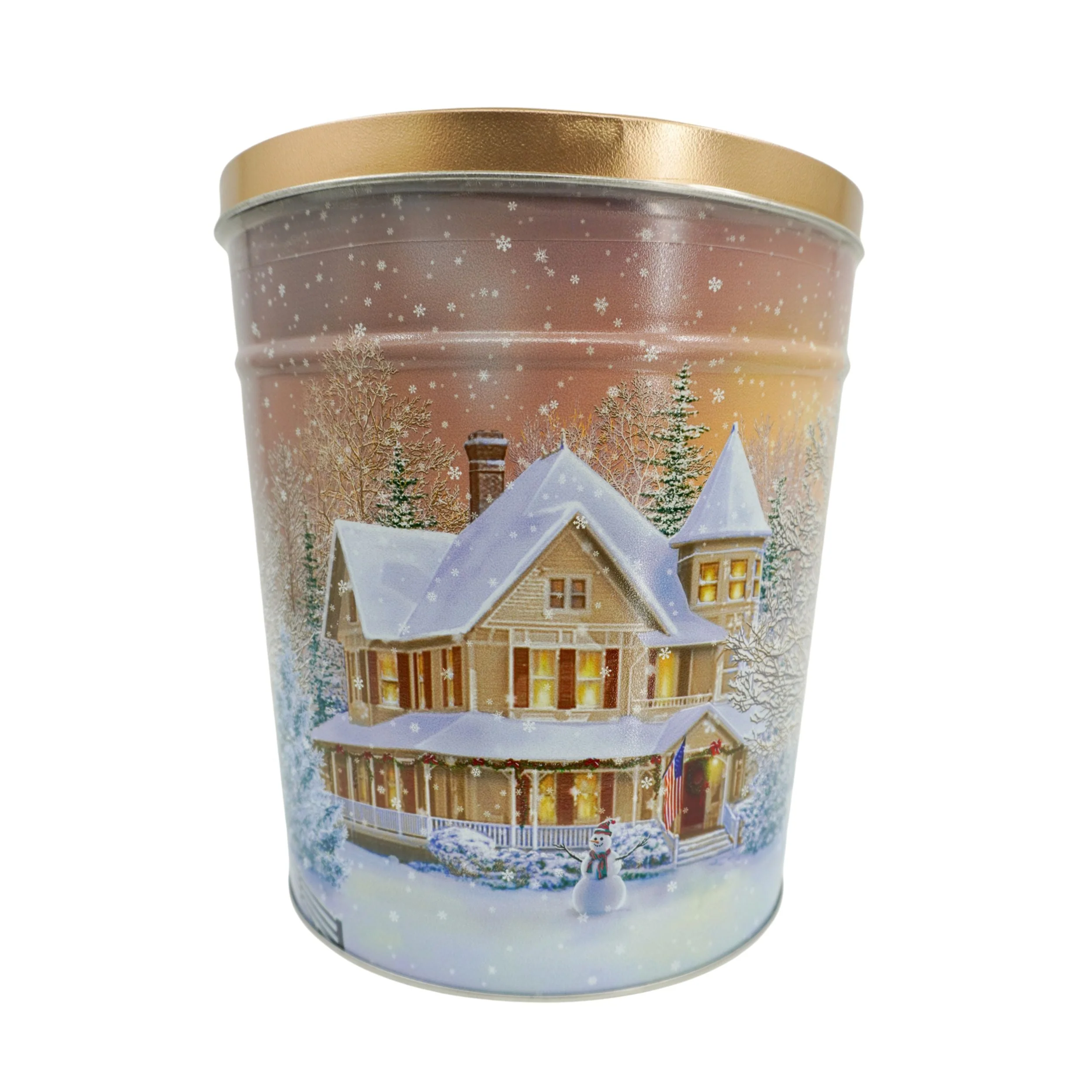 3 Flavor Popcorn Tin | Kettle, Cheddar & Caramel | Gold Dust Kettle Corn - Image 4