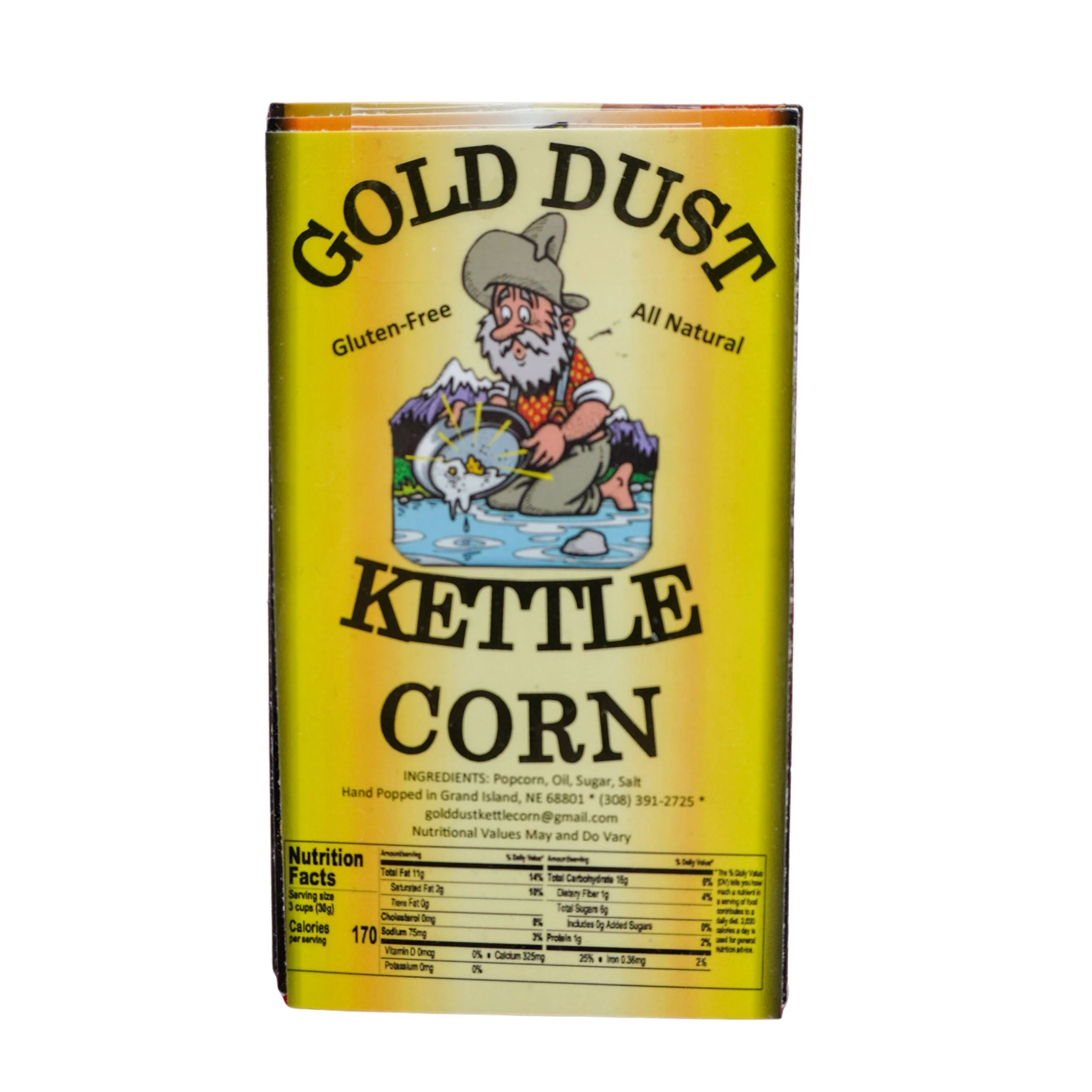 3 Flavor Popcorn Tin | Kettle, Cheddar & Caramel | Gold Dust Kettle Corn - Image 6