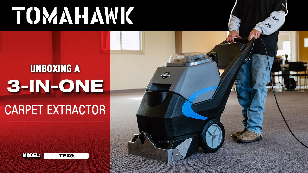 3-in-1 Commercial Carpet Extractor Cleaner, 18” Width, 9 Gallon Dual Tanks, Dual 1000W Motors for Hotels, Offices & Upholstery - Image 4