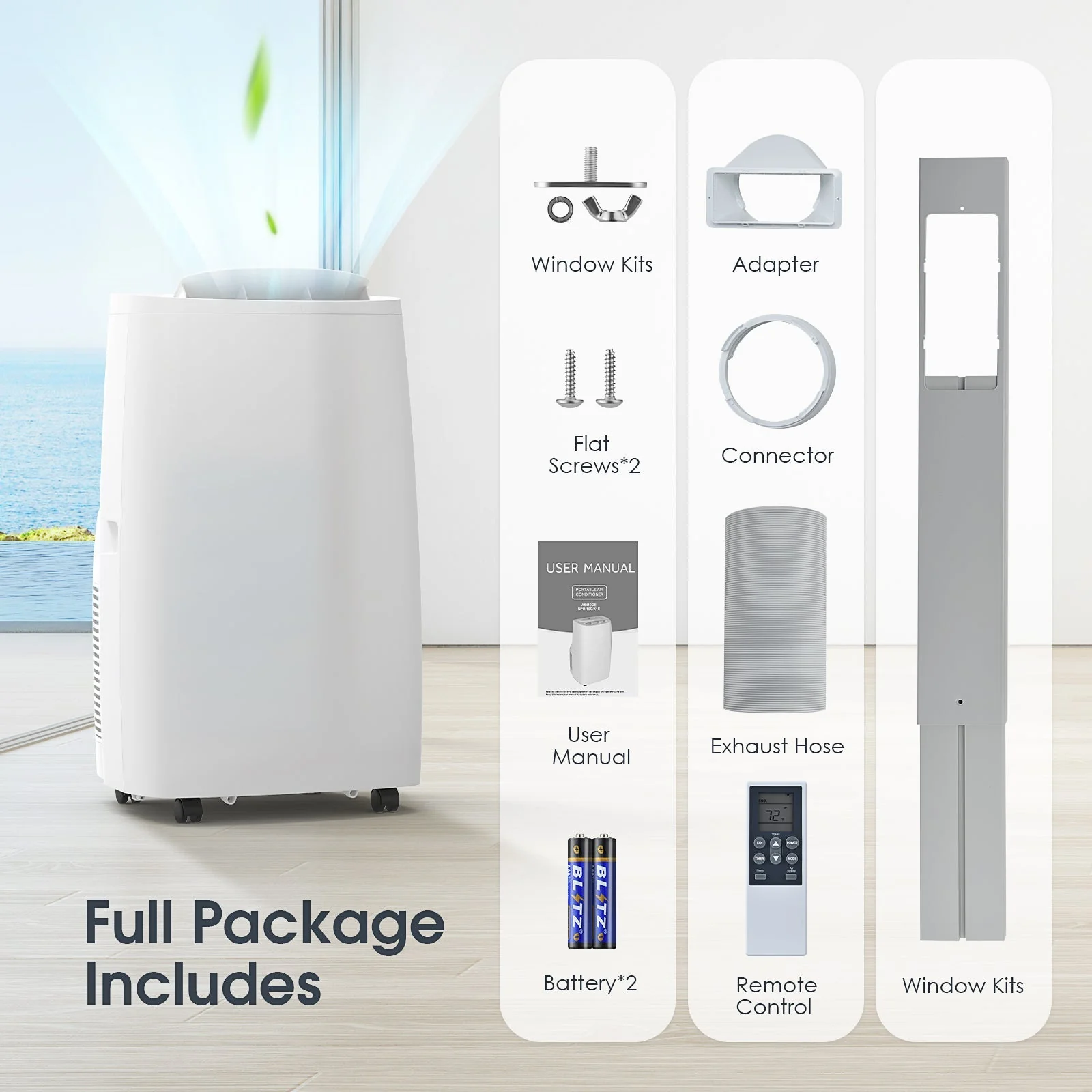 3-in-1 Portable Air Conditioner 14,000 BTU - Image 8