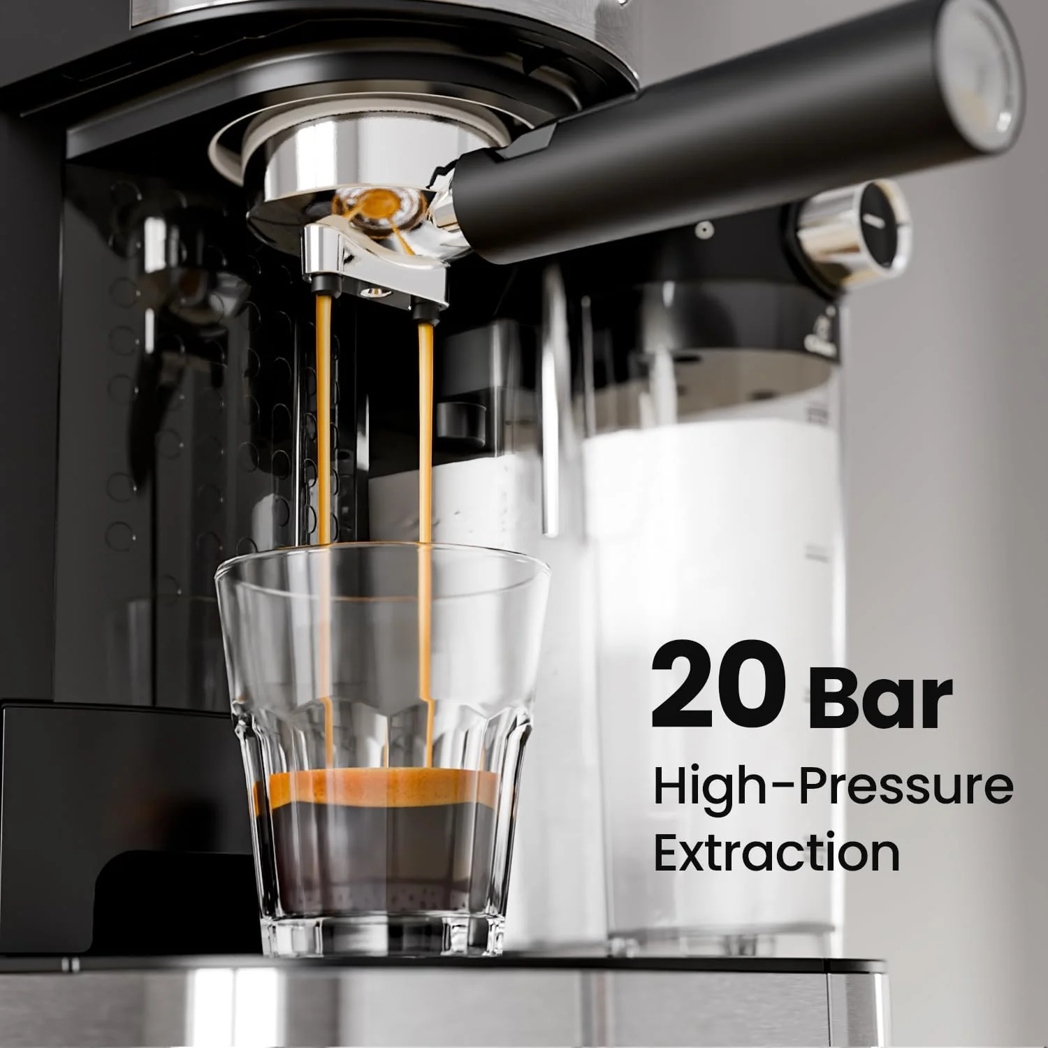 3 in 1 Professional Espresso Maker with Dual Heating System & Capsule Compatible CM8008 - Image 3