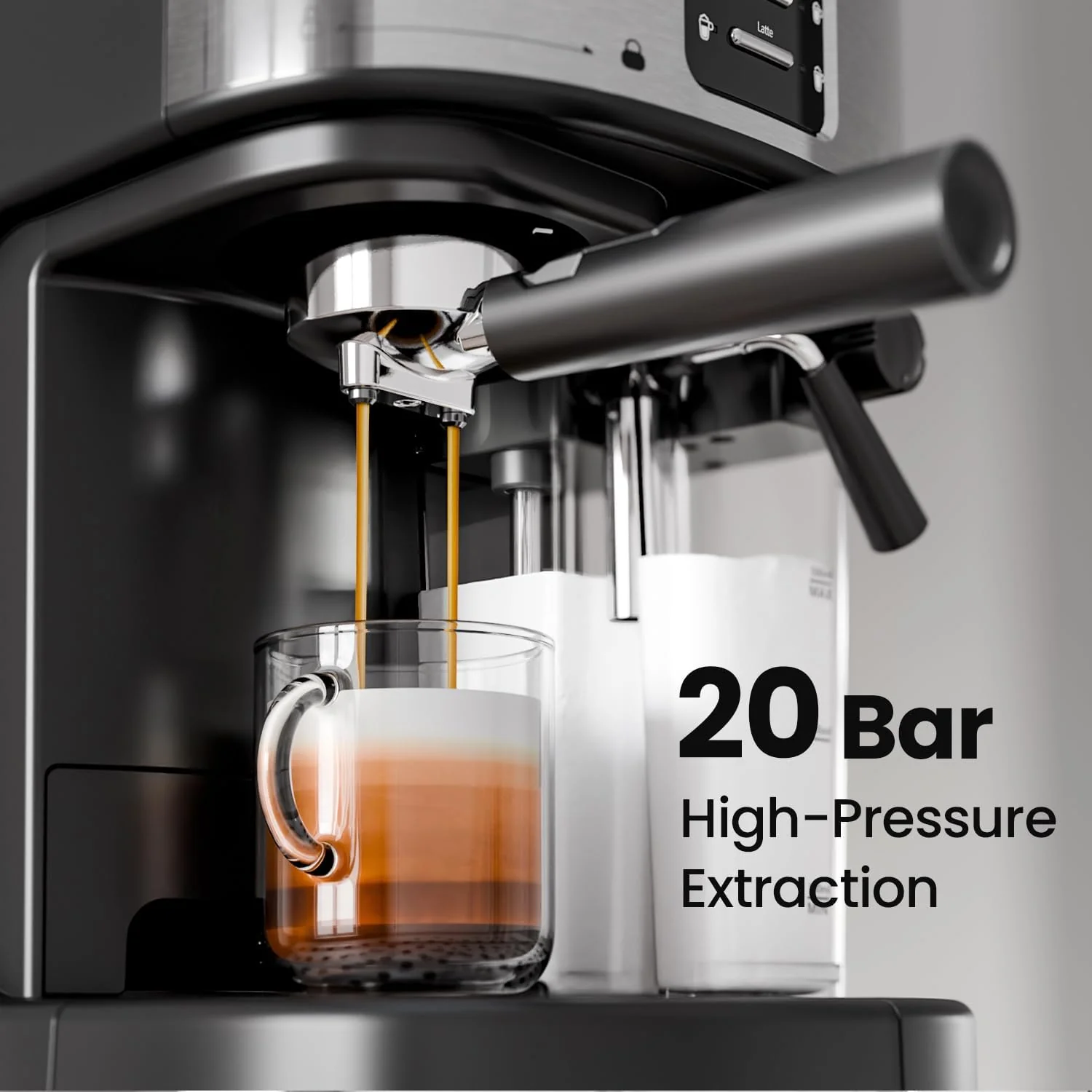 3 in 1 Professional Espresso Maker with Dual Heating System & Capsule Compatible CM8011 - Image 3