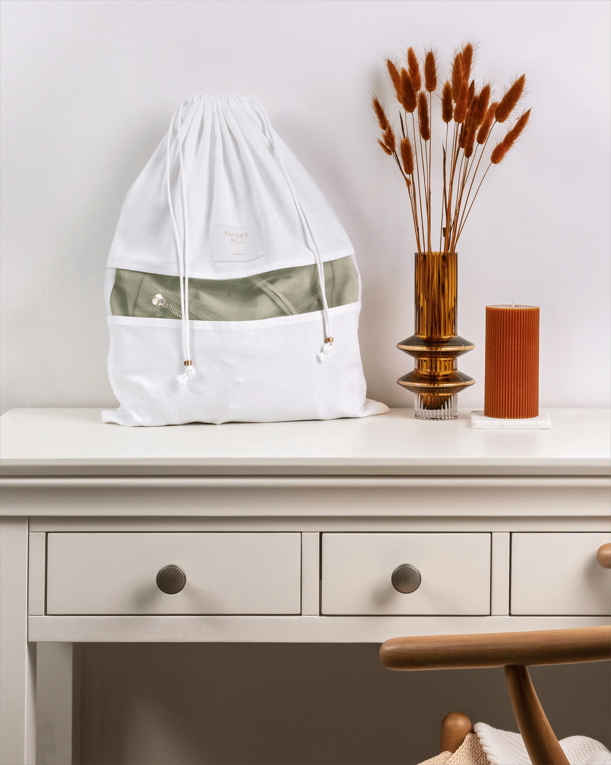 3 Medium Organic Cotton Dust Bags - Image 3