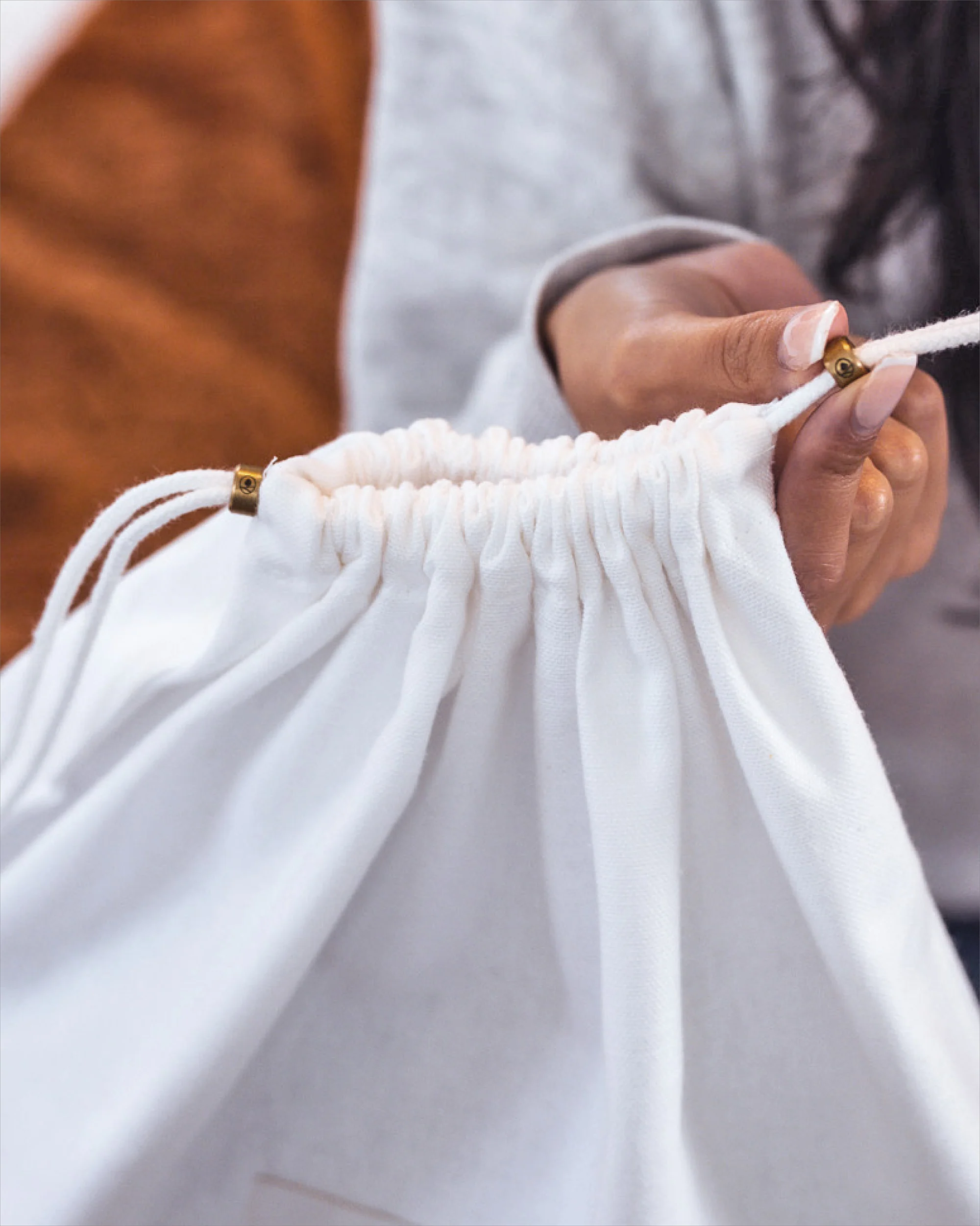 3 Medium Organic Cotton Dust Bags - Image 5