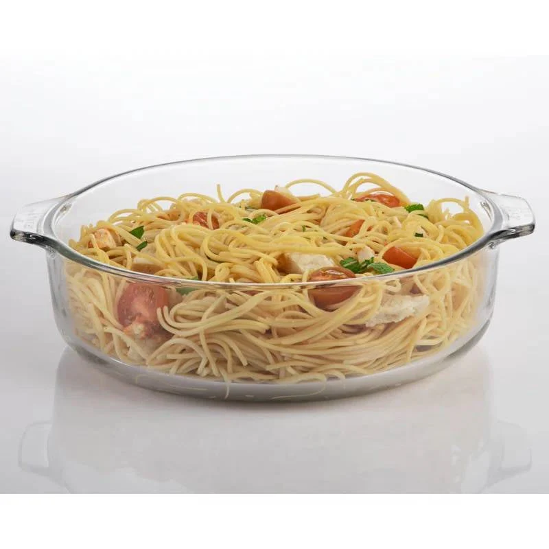 3-Quart Glass Bakeware Casserole Dish Dutch Oven with Oven-Safe Glass Lid - Image 3