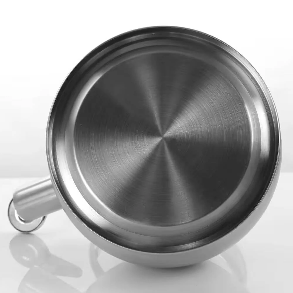 3 Quart Stainless Steel Whistling Teapot Kettle with Flip Spout and Lid - Image 2