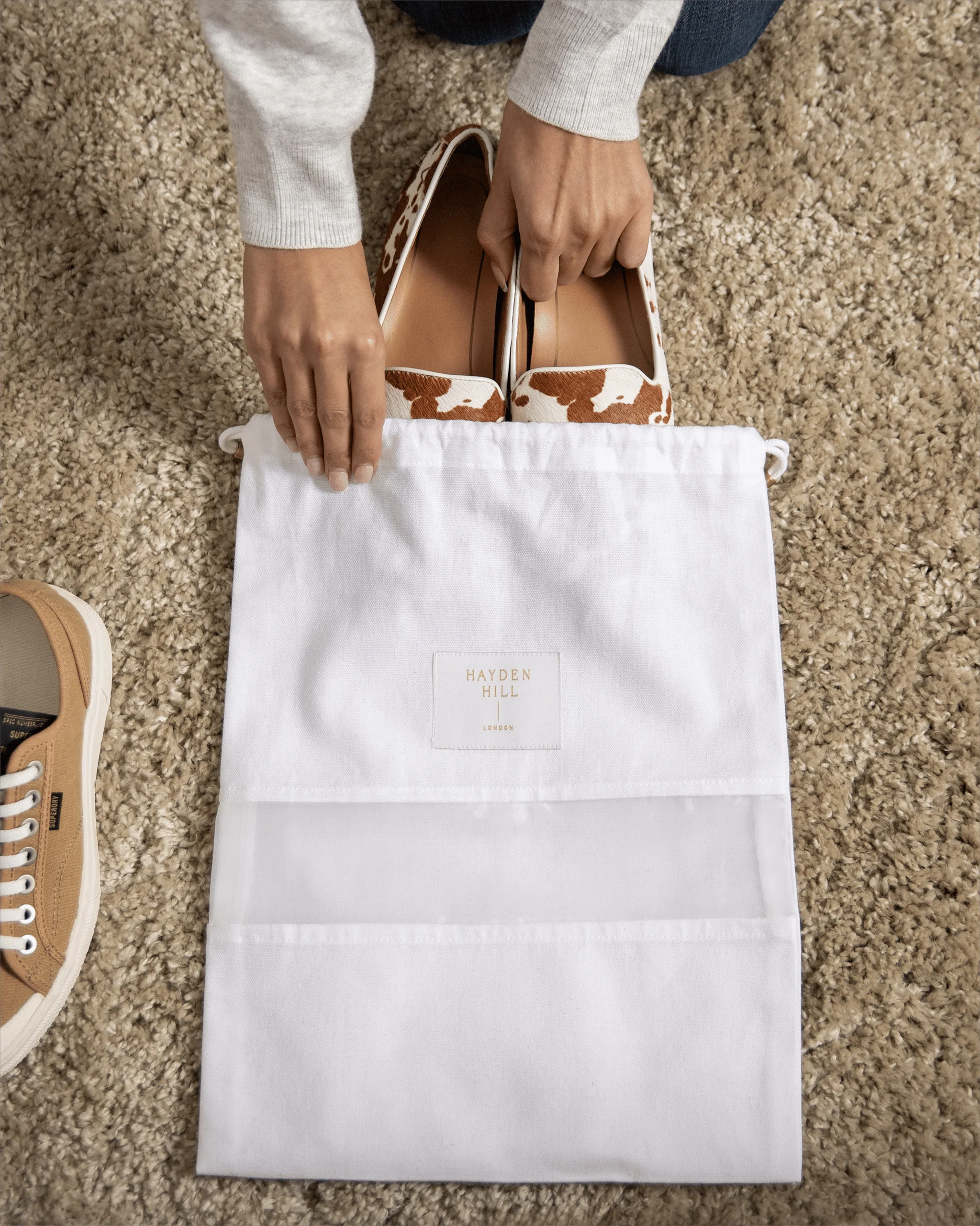 3 Small Organic Cotton Dust Bags - Image 5