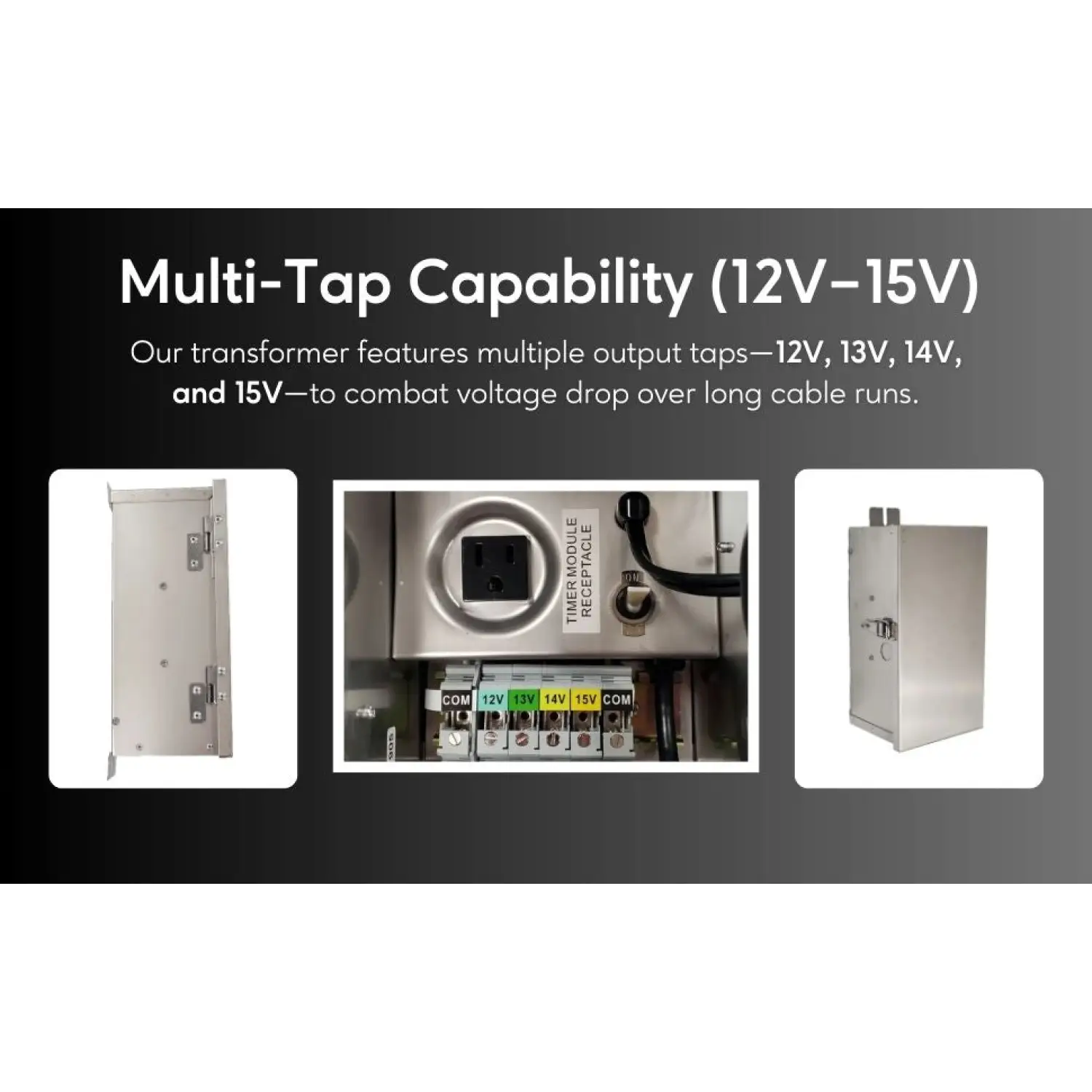 300W Multi-Tap Low Voltage Transformers | 12V - 15V - Image 5