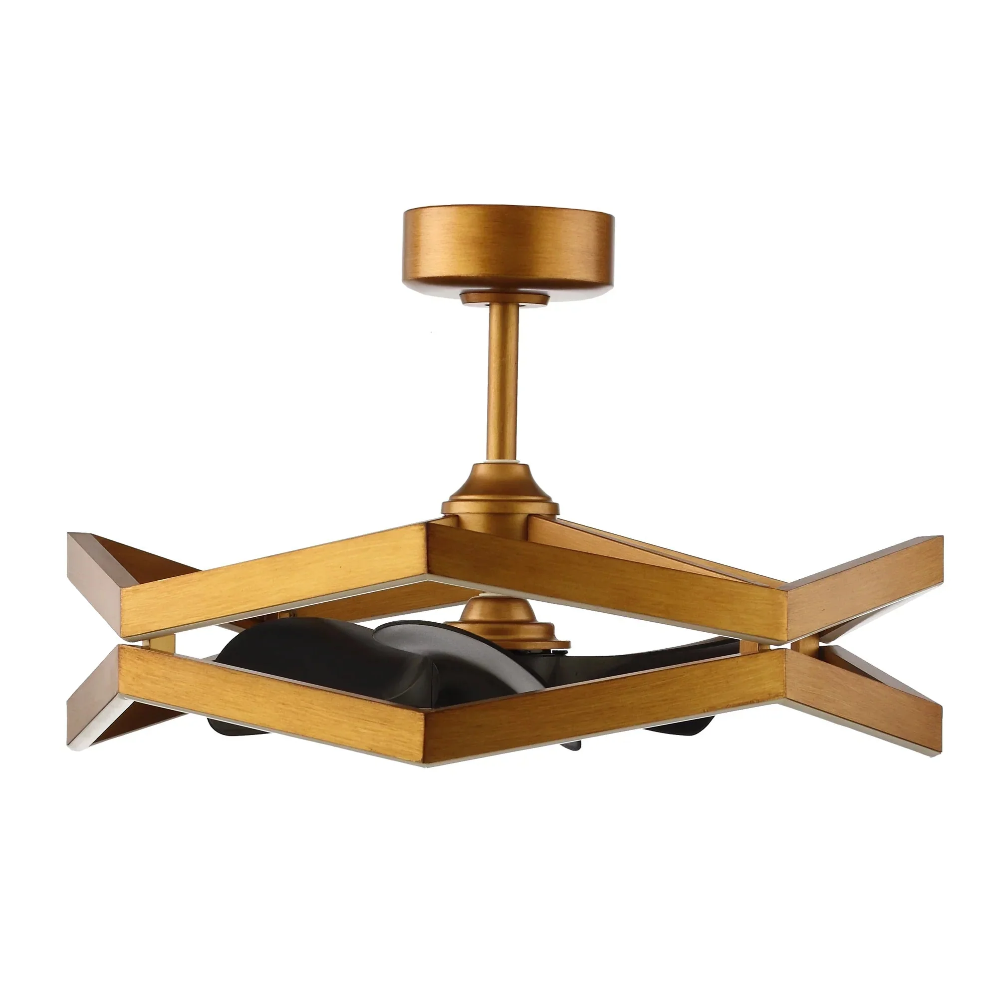 31 Inch Willie Antique Golden Luxury Fandelier with Light and Remote Control - Image 12