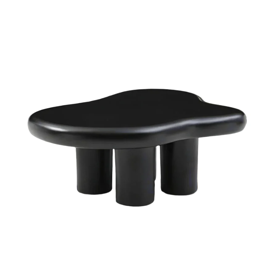 35.43" Cute Cloud Coffee Table for Living Room – Black - Image 2