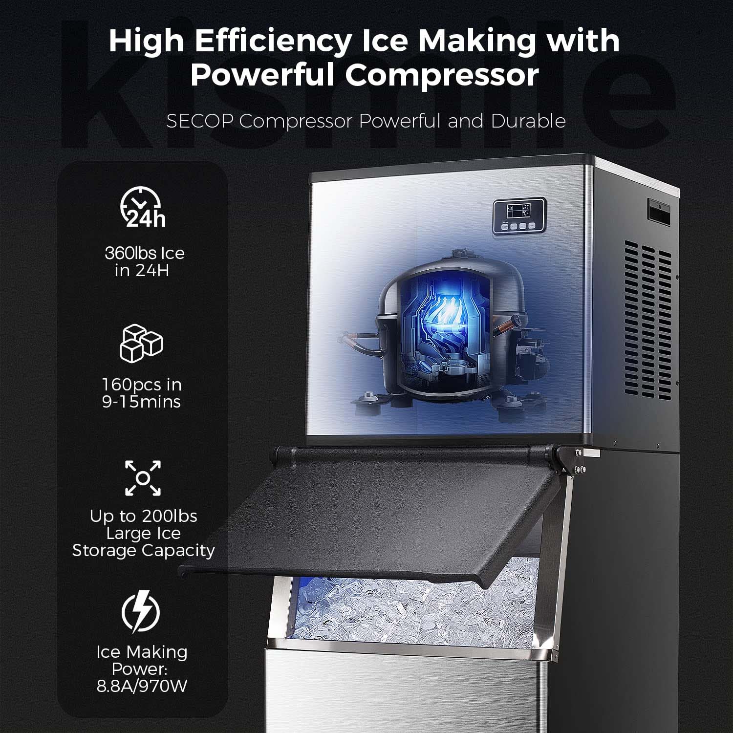 353LBS/24H Split Commercial Ice Maker Z58160 - Image 4