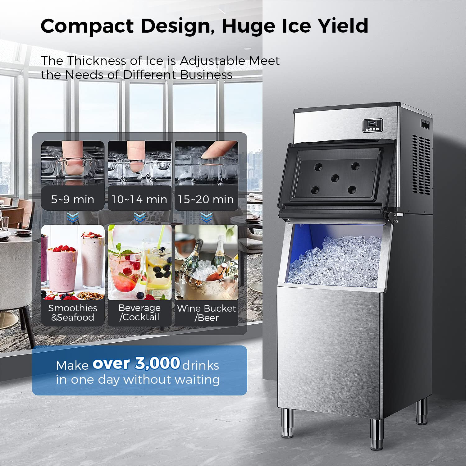 353LBS/24H Split Commercial Ice Maker Z58160 - Image 7