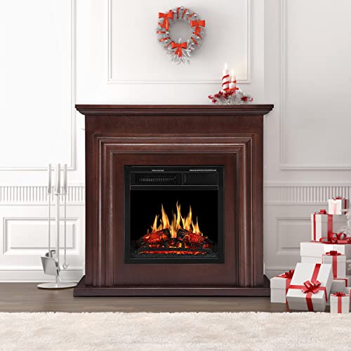 36 Inch Electric Fireplace Mantel Wooden Surround Firebox M1804 - Image 11