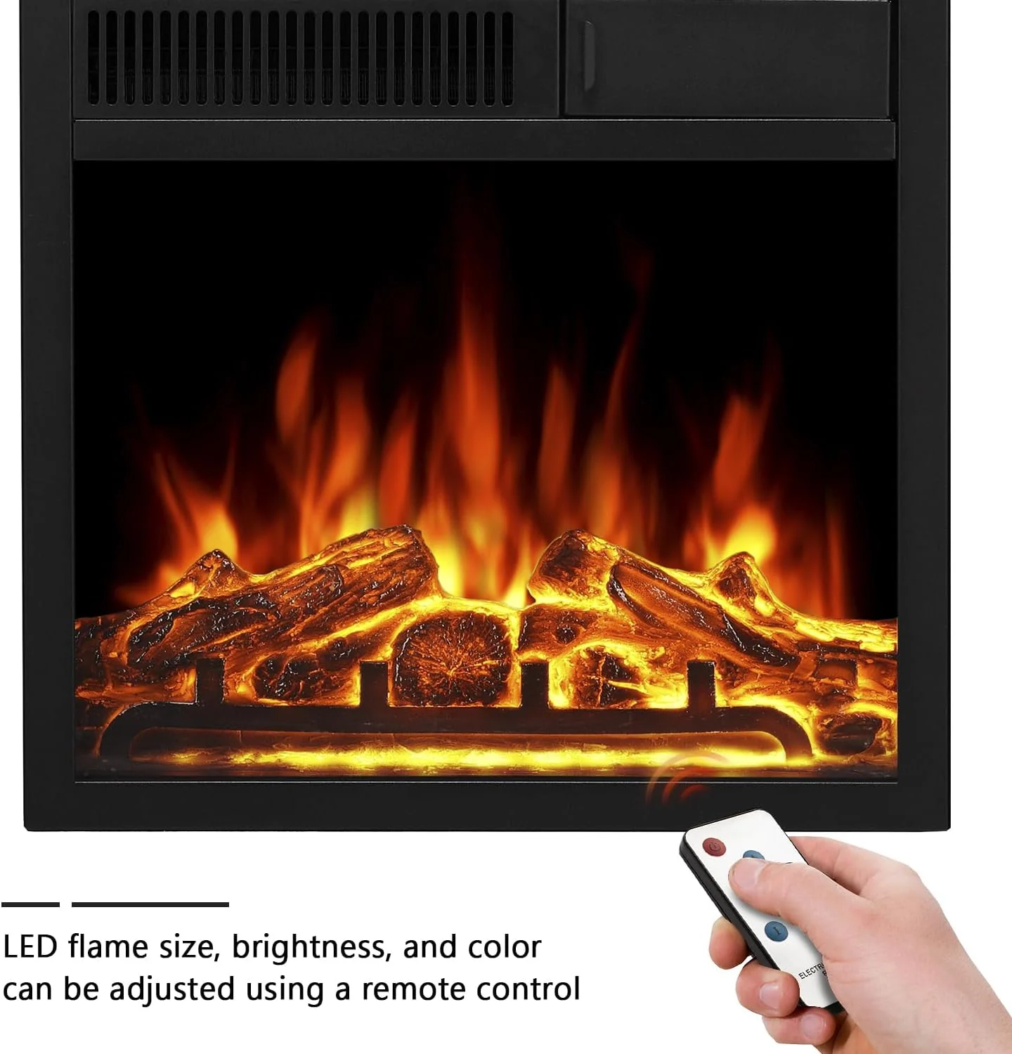 36 Inch Electric Fireplace Mantel Wooden Surround Firebox M1804 - Image 25