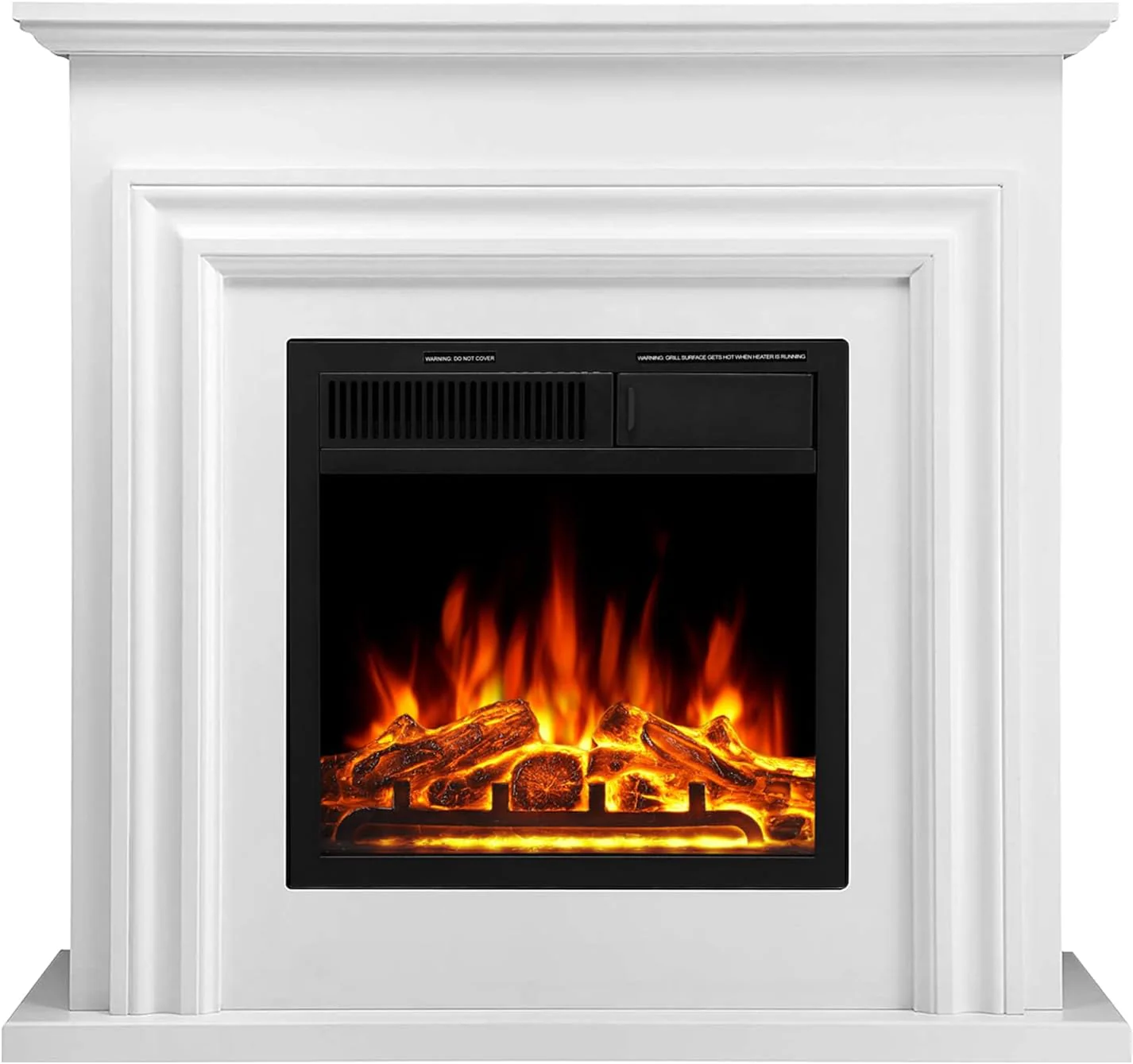 36 Inch Electric Fireplace Mantel Wooden Surround Firebox M1804 - Image 29