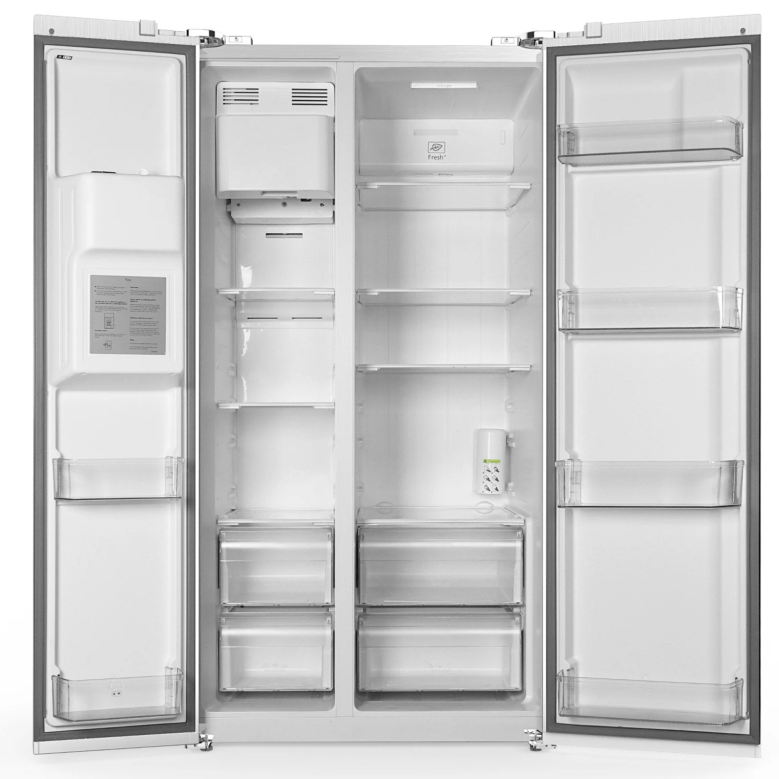 36" Side By Side 20.01 Cu. ft. Built-in Refrigerator with Freezer & Ice Maker Included - Image 8