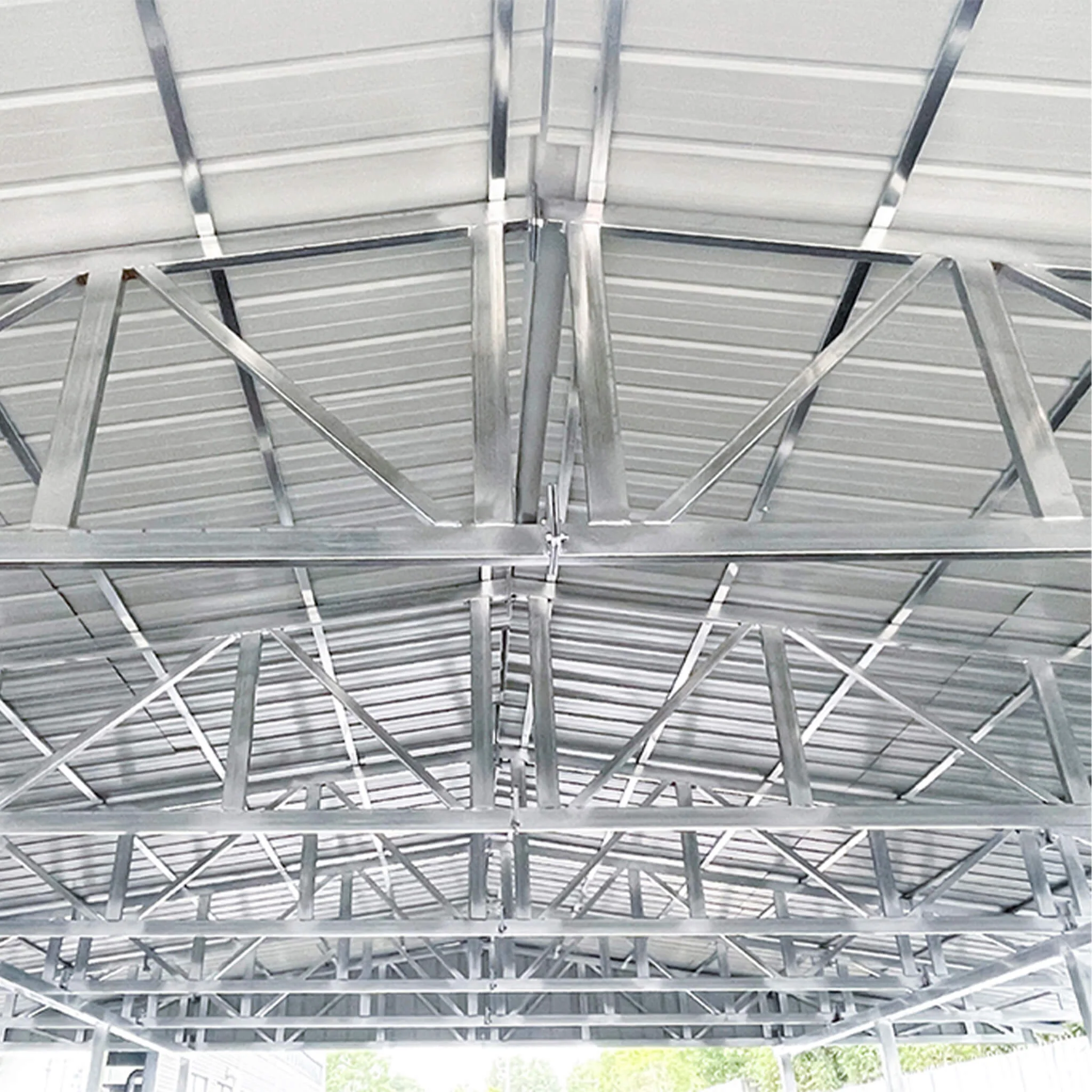 [36X40FT] Heavy-Duty Weather-Resistant Galvanized Steel Container Roof Kit [No Containers] (SAK37491) - Image 4