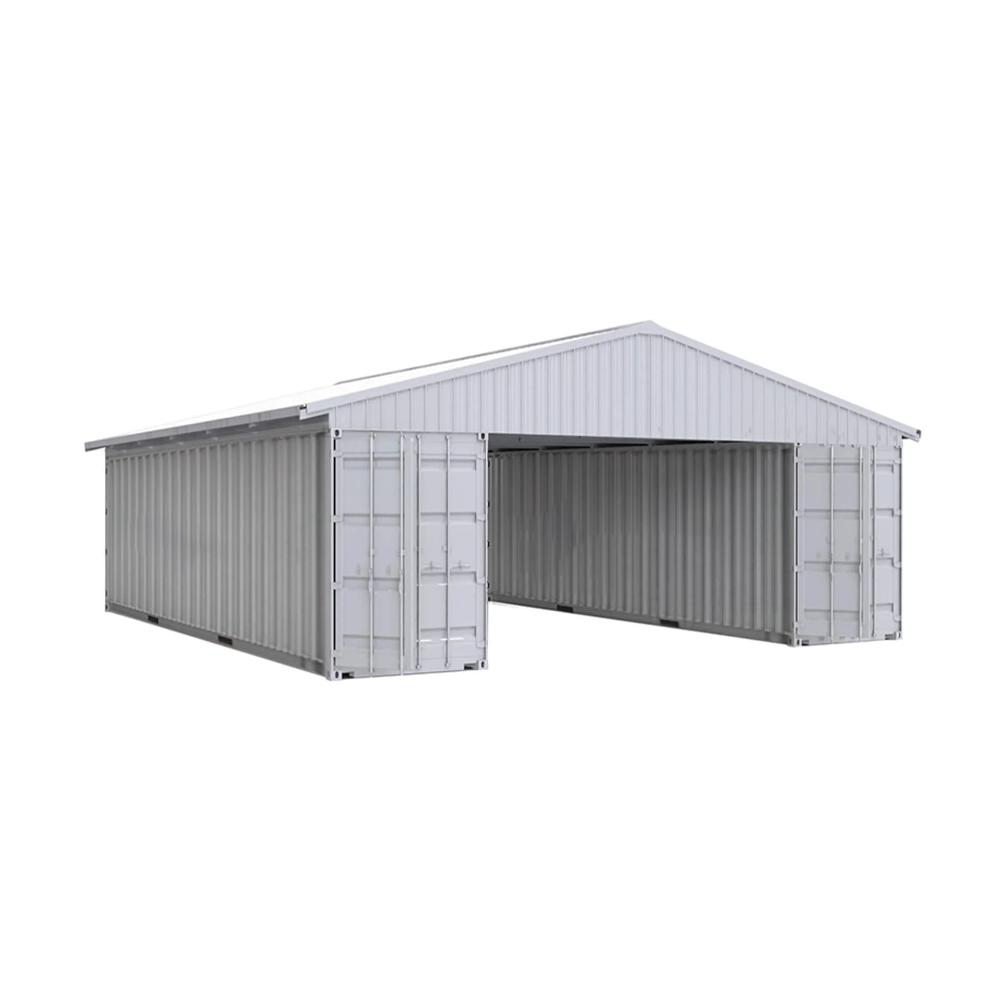 [36X40FT] Heavy-Duty Weather-Resistant Galvanized Steel Container Roof Kit [No Containers] (SAK37491) - Image 7