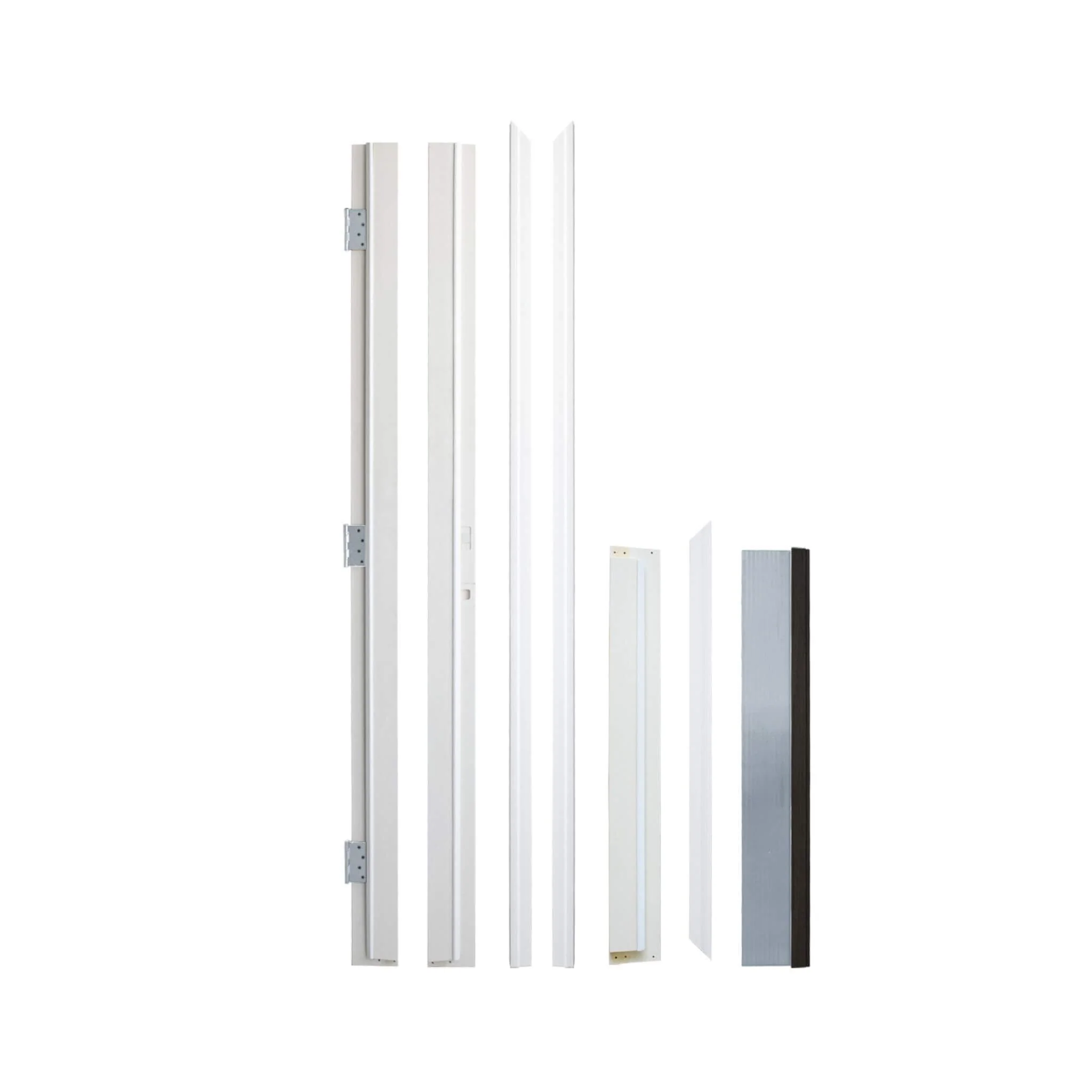 [36X80-Inch] Nuvia Black Modern Left Inswing Fiberglass Entry Door With Frosted Glass (SAK25849) - Image 5