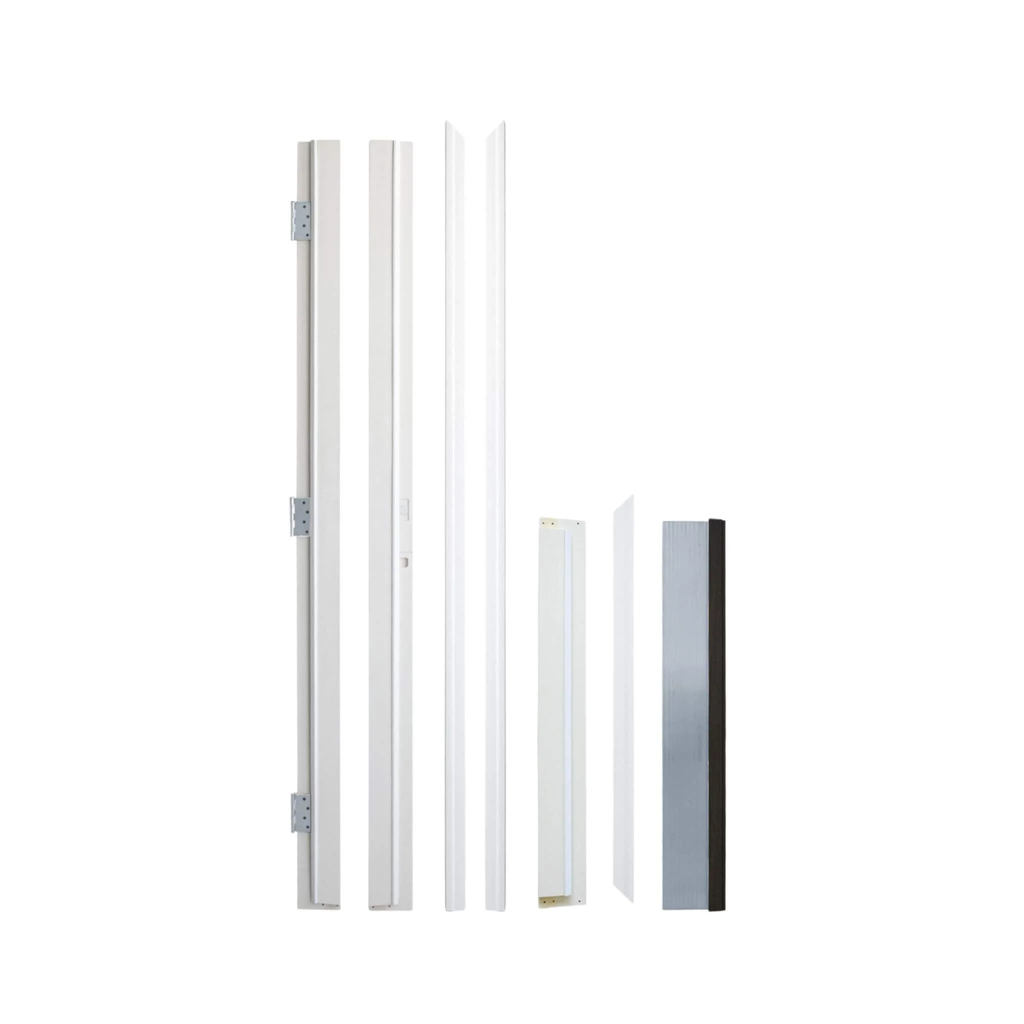 [36X80-Inch] Nuvia Modern Frosted Glass Black Fiberglass Front Door With Right Inswing (SAK10584) - Image 5