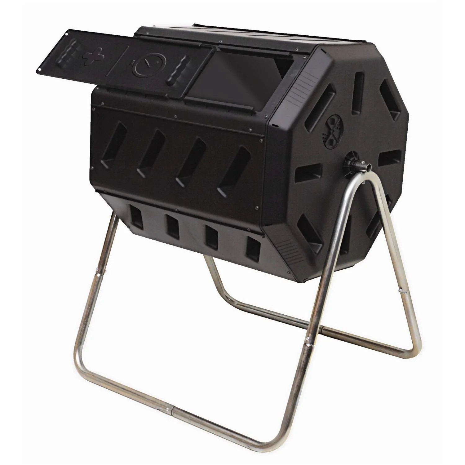 37-Gallon Tumbling Compost Bin Tumbler Composter - 5 Cu. Ft. - Image 2