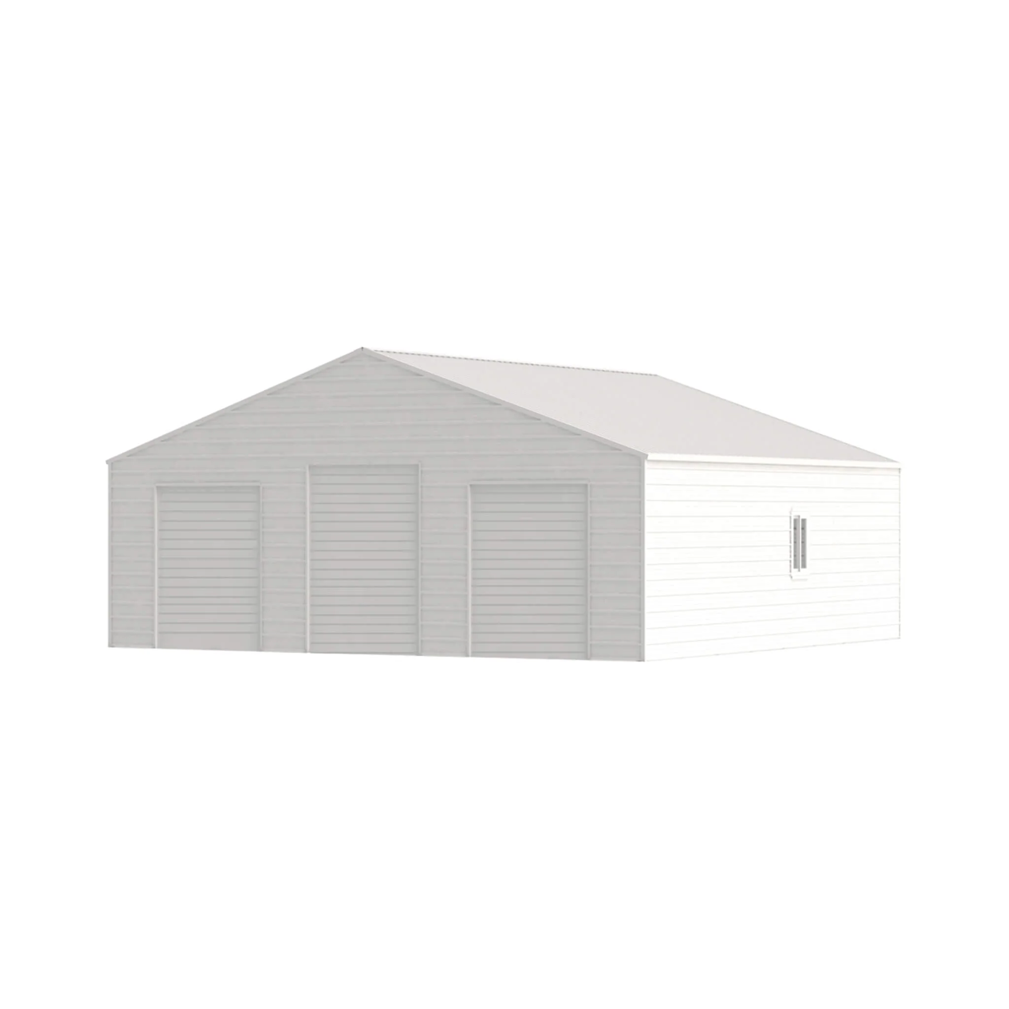 [39X39FT] Extra-Large Heavy-Duty Galvanized Steel Barn Building Shed With 3 Rolling Door Garages (SAK10234) - Image 7