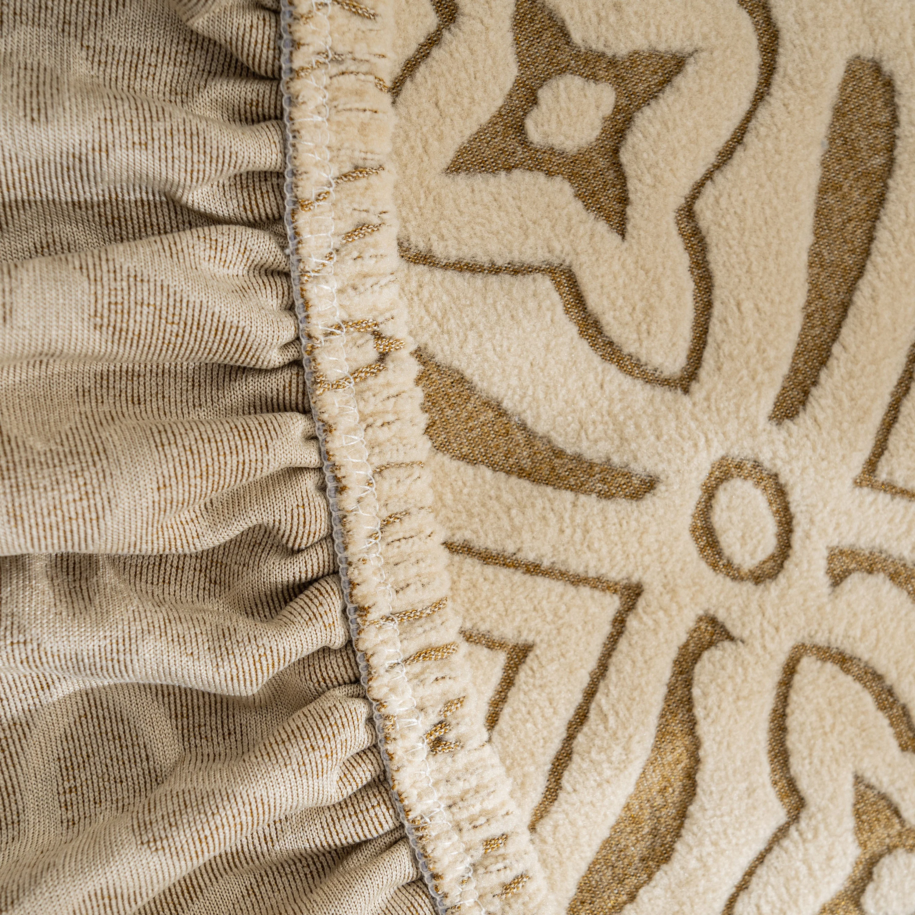 3D Jacquard Geometric Sofa Cover, High Stretch Soft Polar Fleece Slipcover for Couch - Image 11