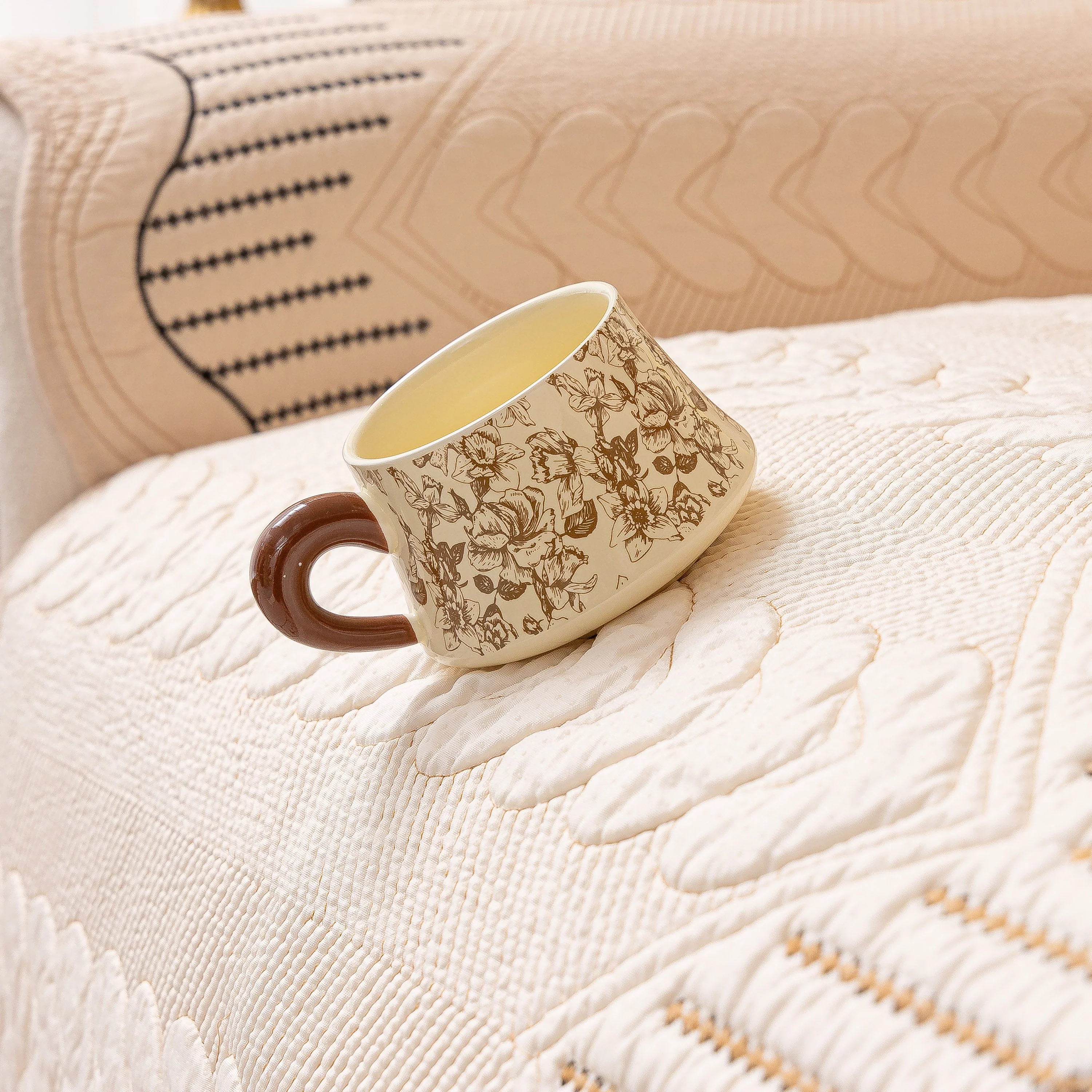 3D Quilted Thick Cotton Sofa Cover Non-Slip Couch Throw for Fabric & Leather Sofas - Image 87