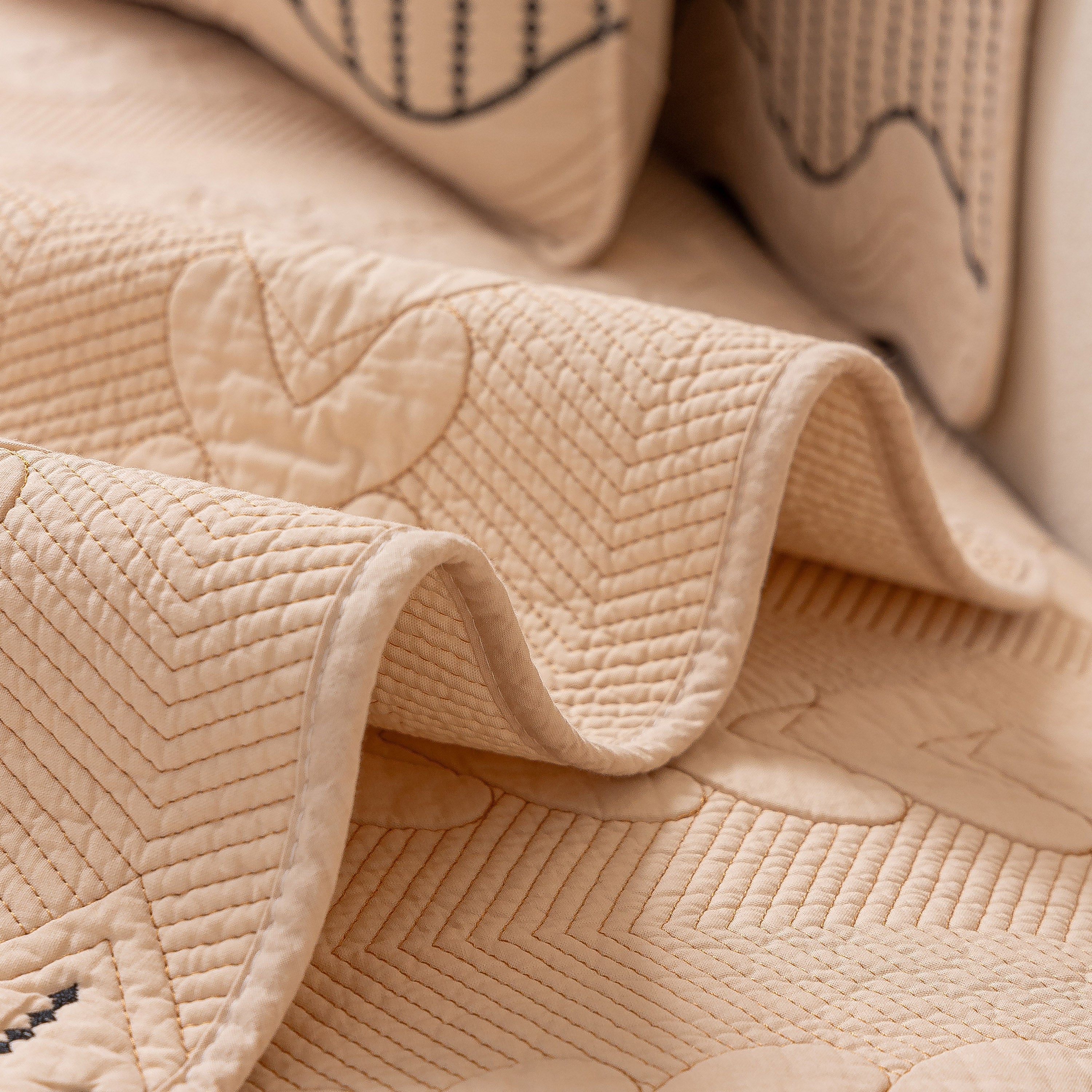 3D Quilted Thick Cotton Sofa Cover Non-Slip Couch Throw for Fabric & Leather Sofas - Image 90