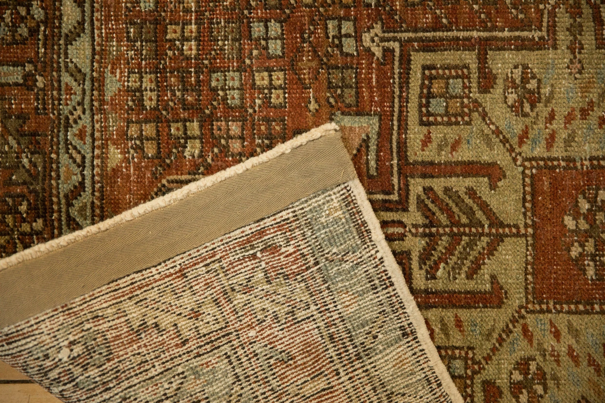 3x10.5 Vintage Distressed Karaja Rug Runner - Image 12