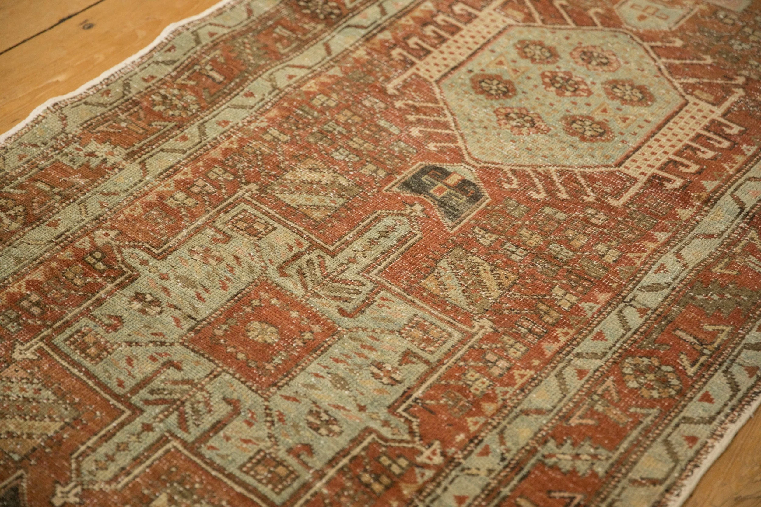 3x10.5 Vintage Distressed Karaja Rug Runner - Image 6